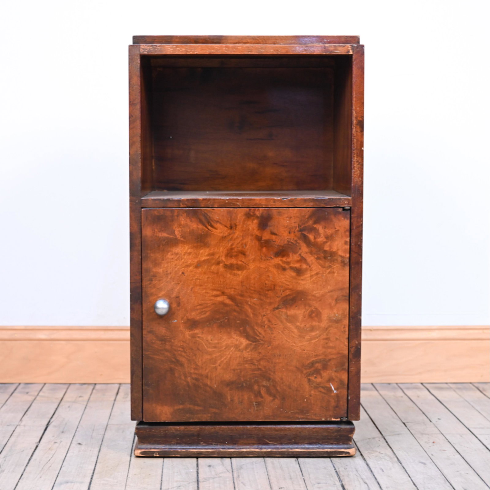 ART DECO BURLWOOD BEDSIDE CABINET (1 of 13)