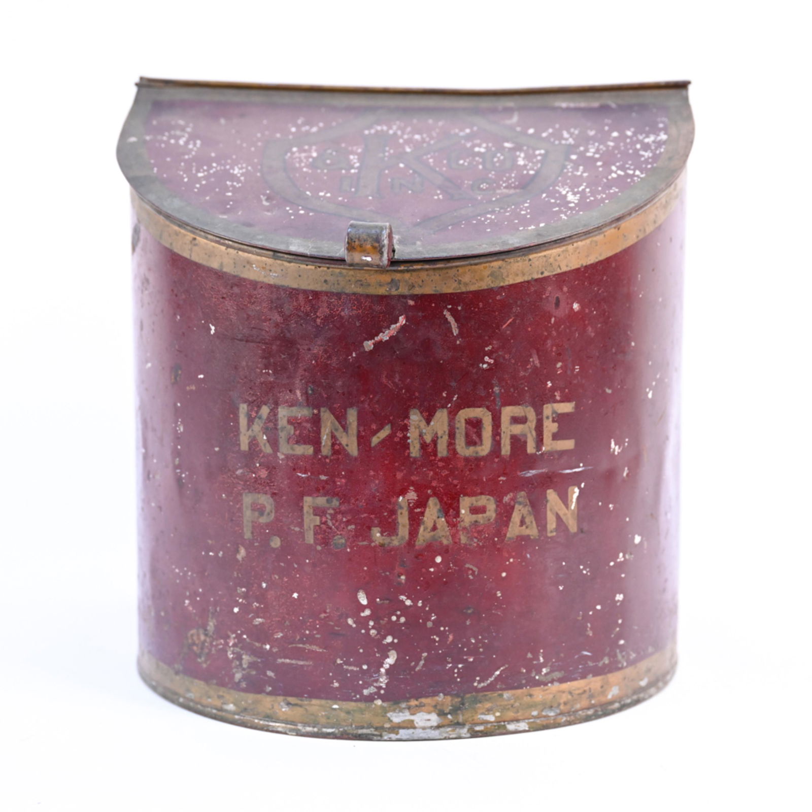 ANTIQUE STORE DISPLAY TOLE STORAGE CANISTER (1 of 13)