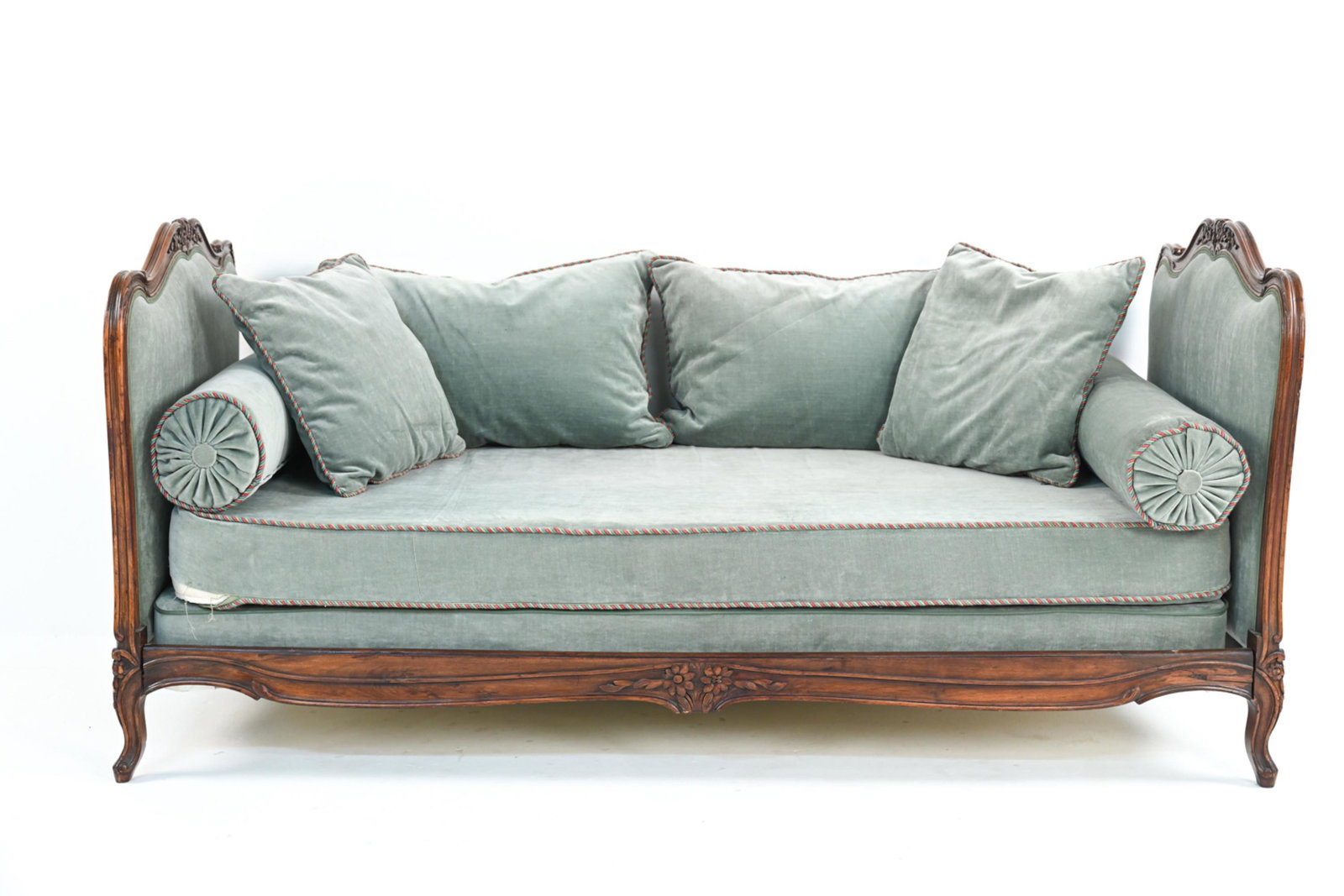 ANTIQUE FRENCH VELVET DAYBED (1 of 15)