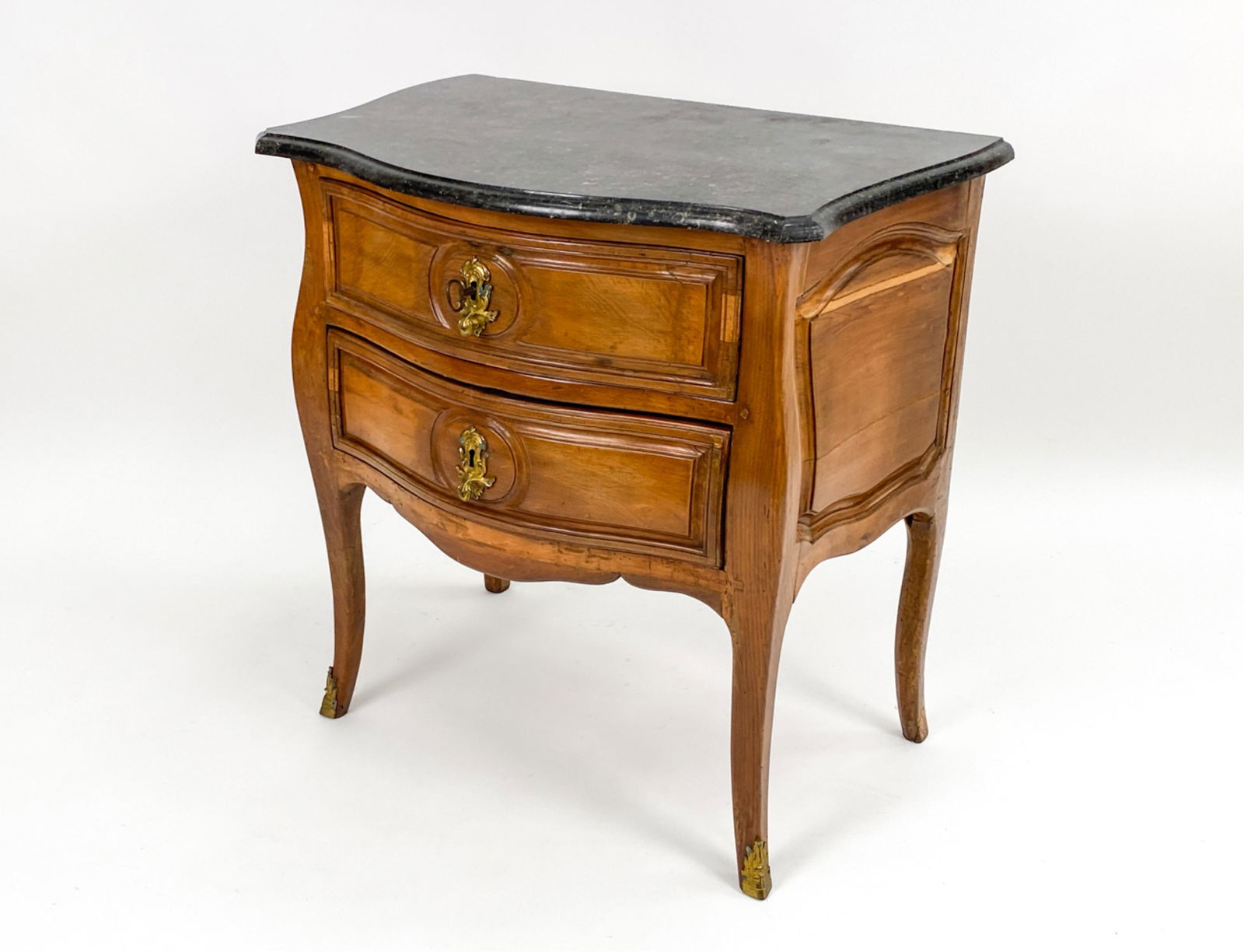 19TH C. FRENCH MARBLE-TOP BEDSIDE CHEST/END TABLE (1 of 20)