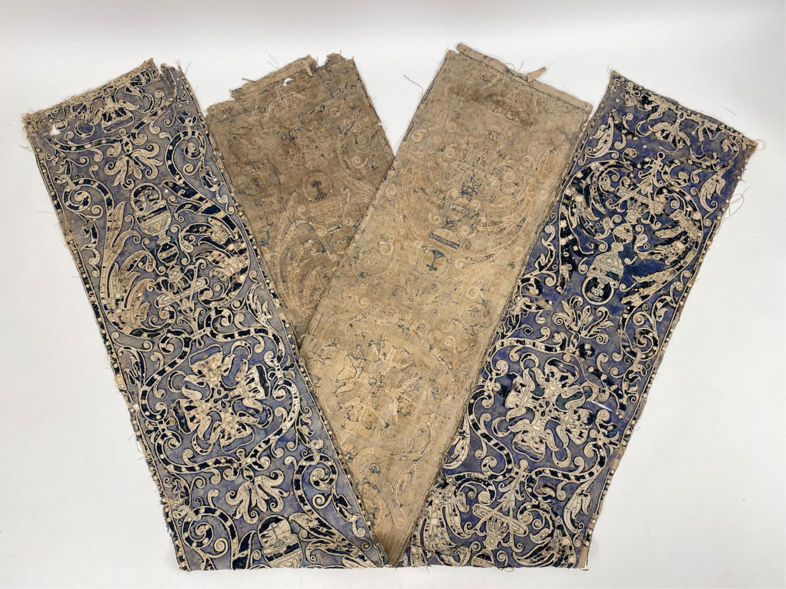 PAIR OF 18TH C. ALTAR CLOTHS (1 of 14)