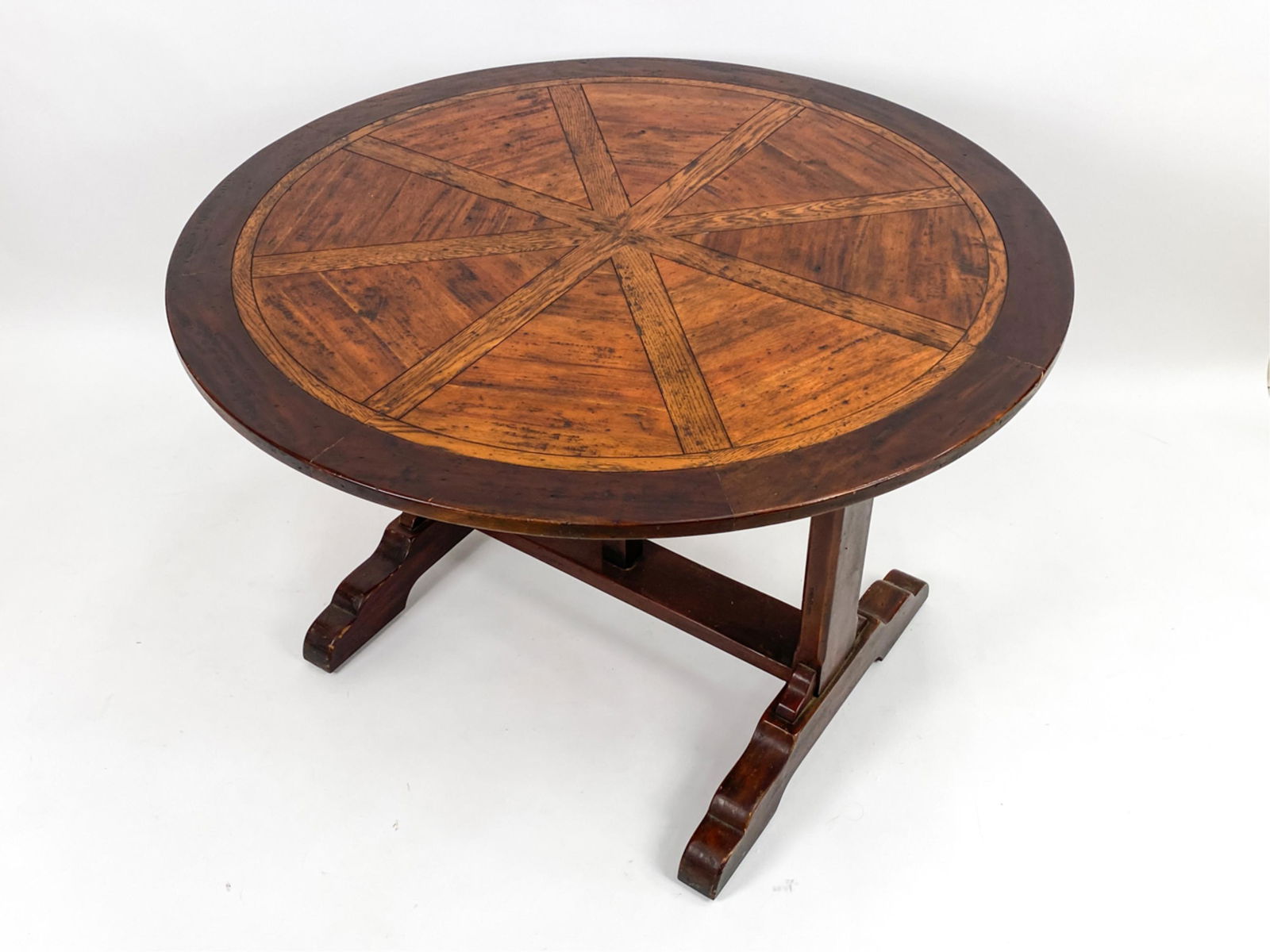THEODORE ALEXANDER TILT-TOP TRESTLE TABLE (1 of 14)