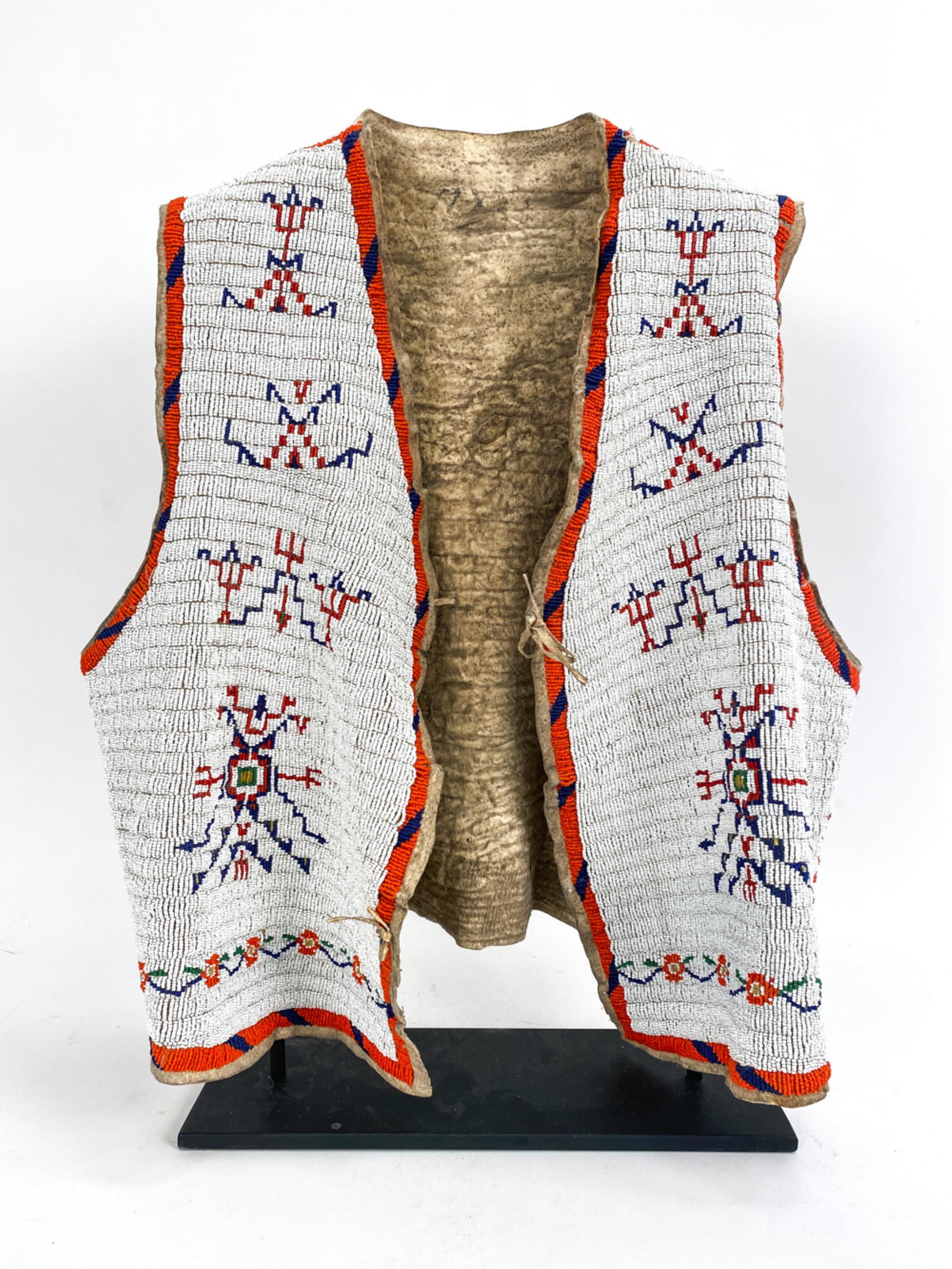 19TH C. SIOUX BEADED HIDE VEST (1 of 12)