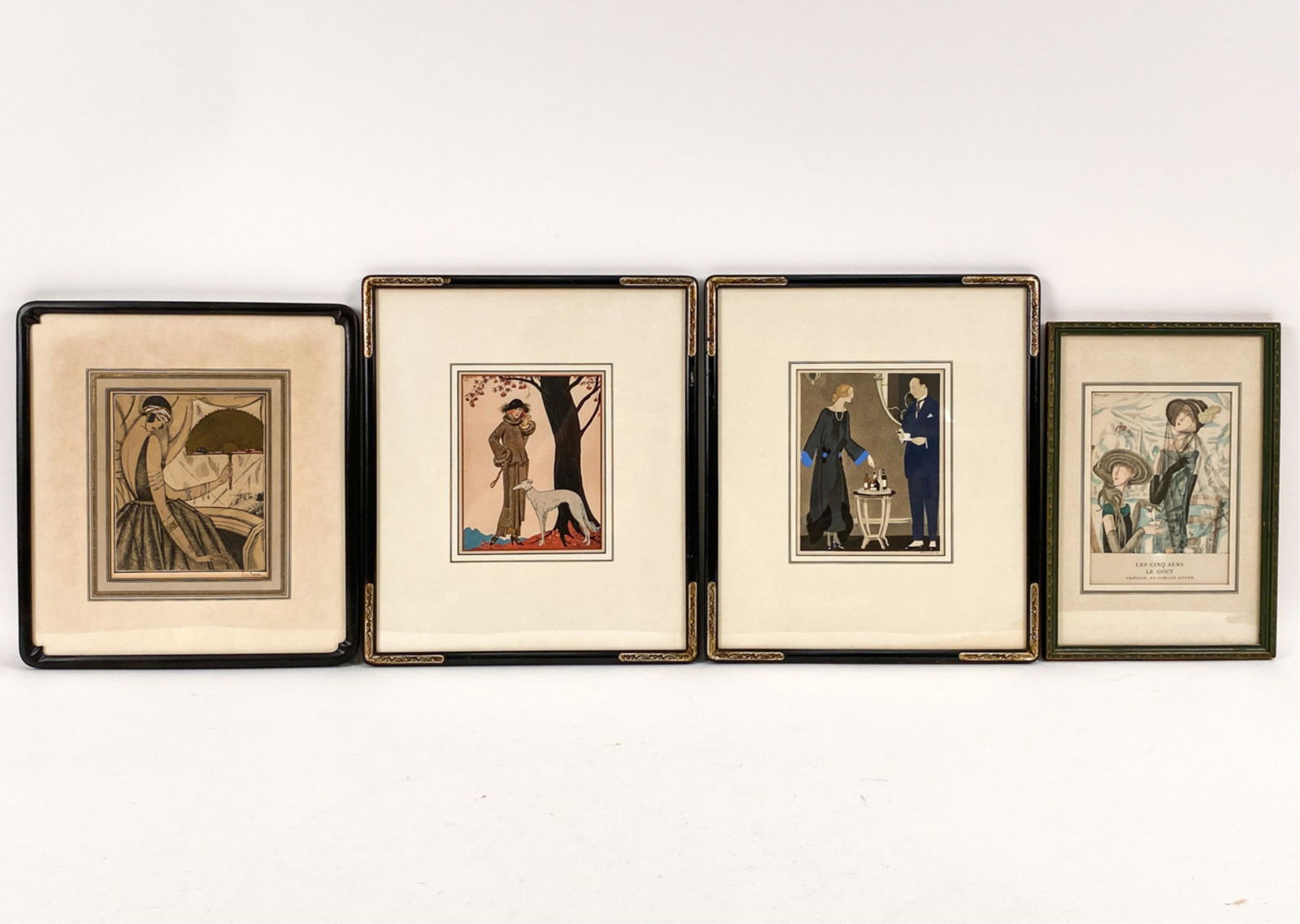 (4) FRENCH ART DECO FASHION PRINTS INCL. BARBIER (1 of 18)