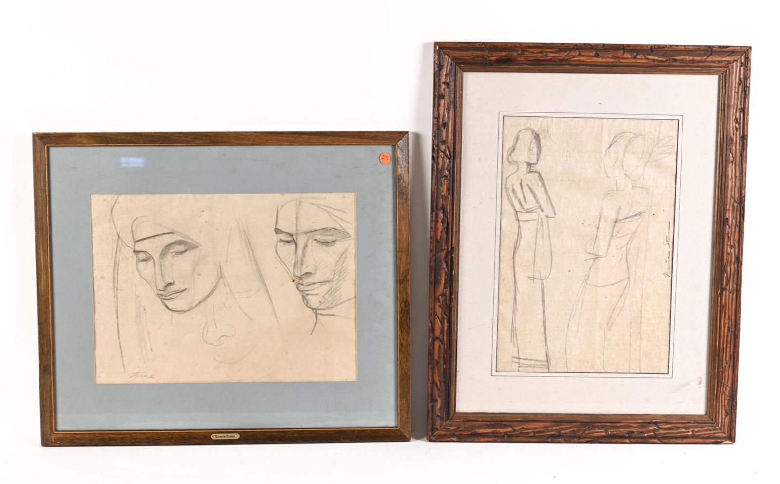(2) MAURICE STERNE (1878-1957) PORTRAIT DRAWINGS (1 of 15)