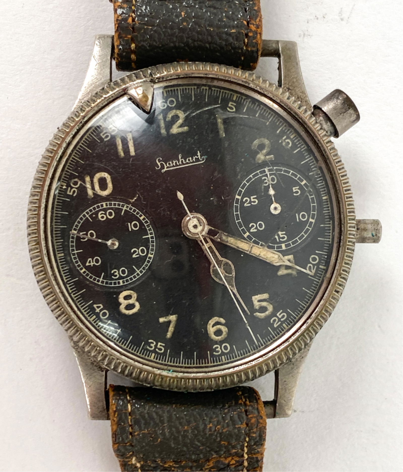 HANHART WASSERGESCHUTZT STOSSFEST WWII WATCH (1 of 8)