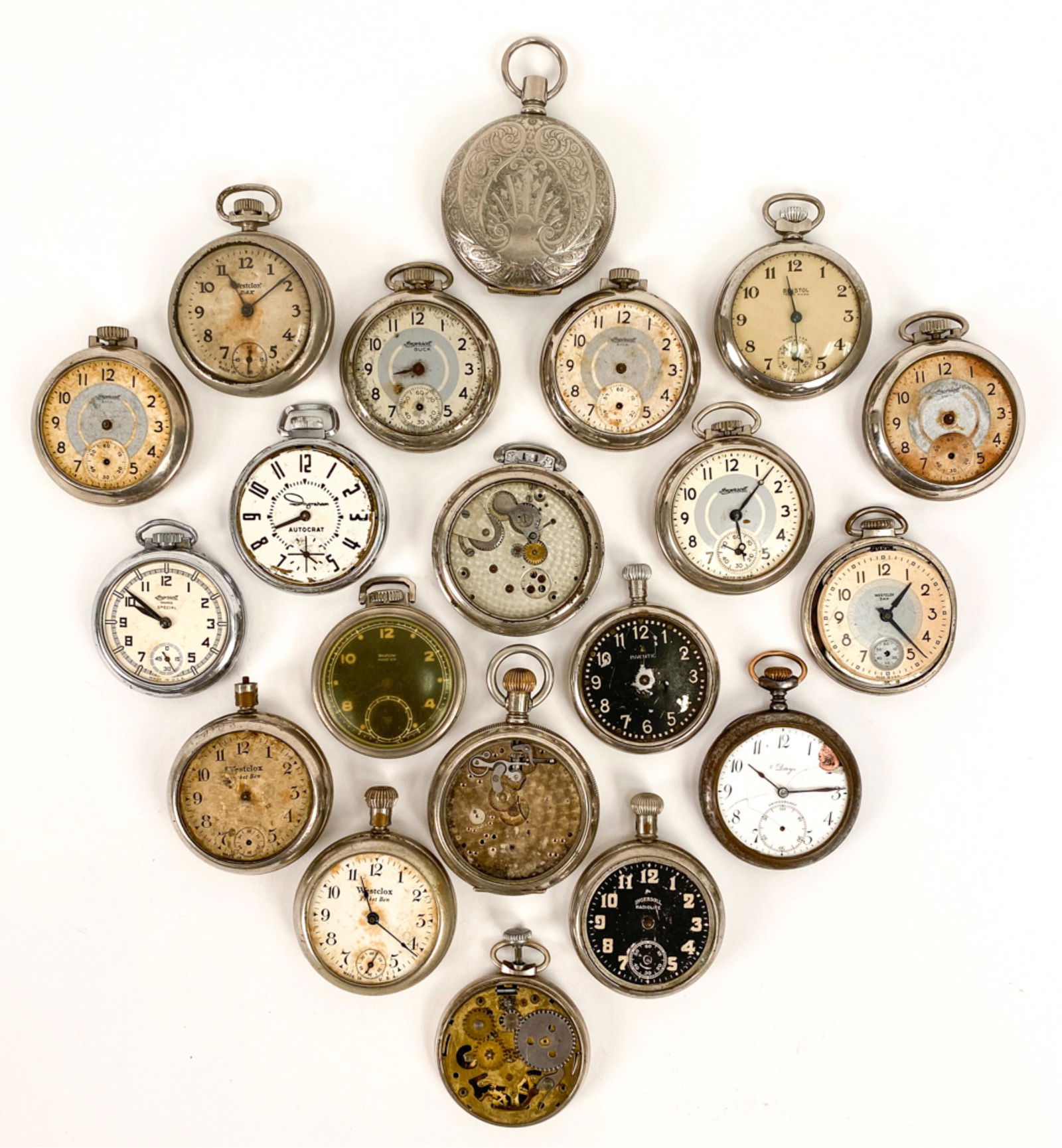 GROUPING OF ANTIQUE POCKET WATCHES (1 of 11)