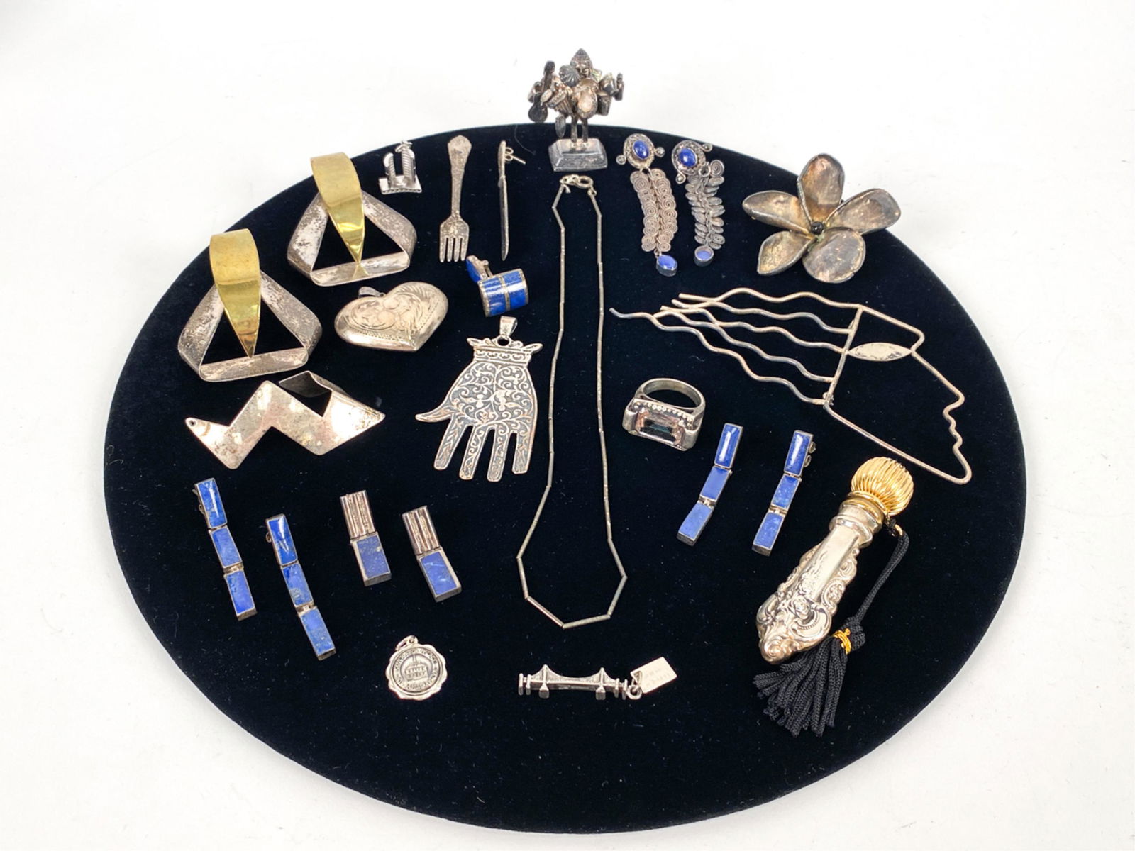 GROUPING OF STERLING SILVER JEWELRY, ETC. (1 of 20)