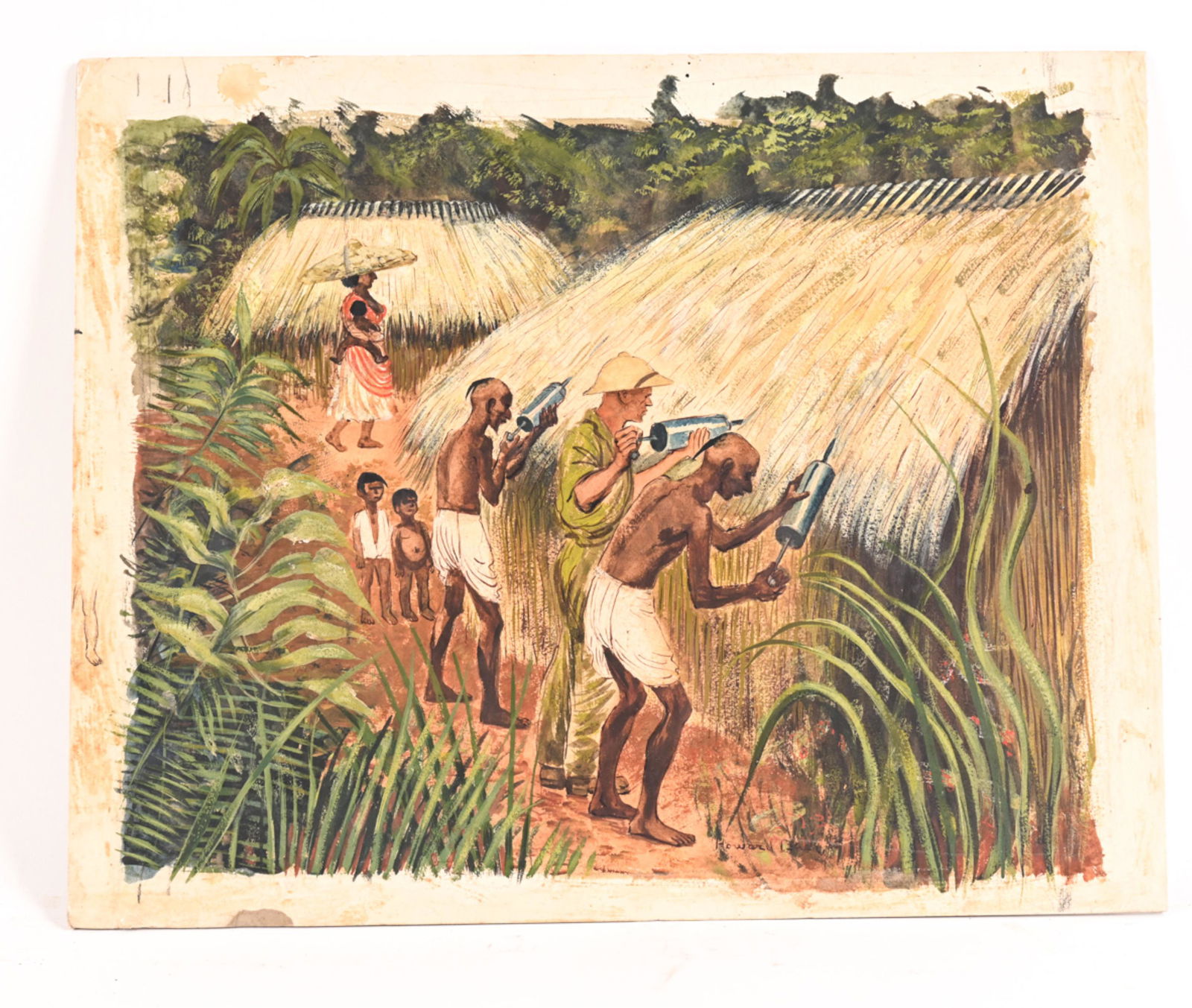 HOWARD BAER (1906-1986) WATERCOLOR ILLUSTRATION (1 of 14)