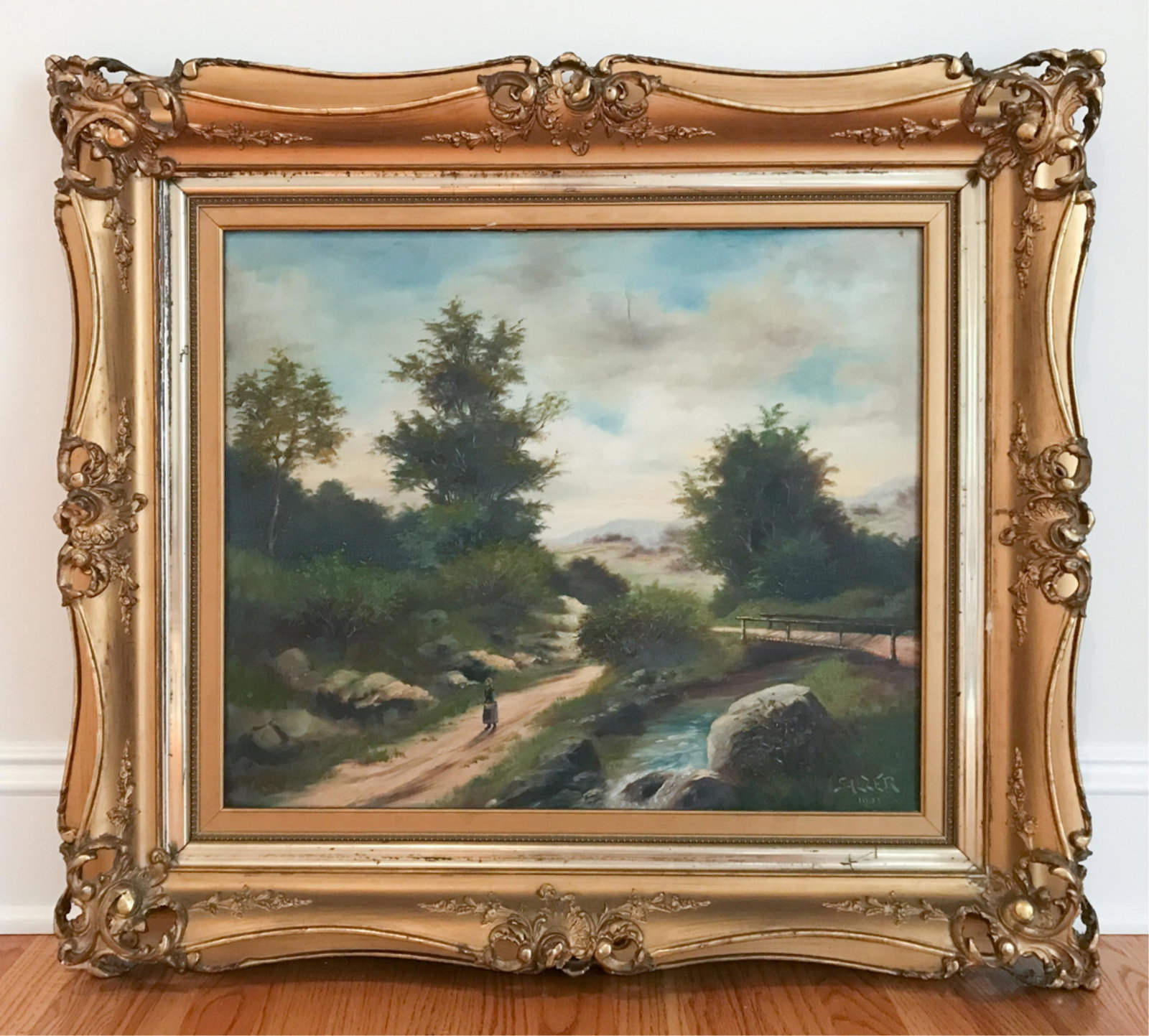 EARLY 20TH C. O/C, SIGNED SALZER (1 of 13)