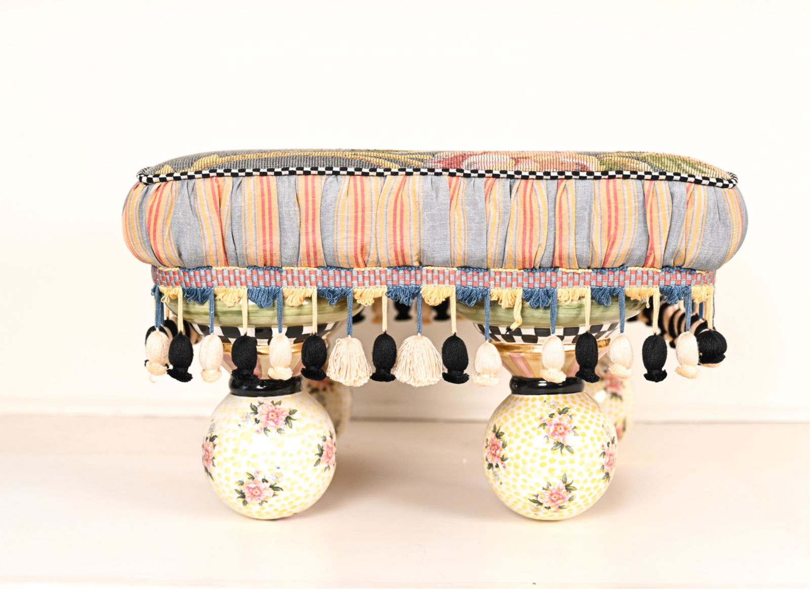 MACKENZIE CHILDS OTTOMAN (1 of 10)