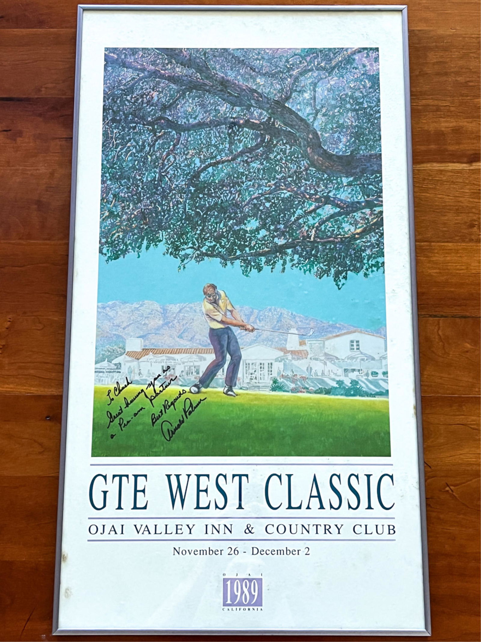 ARNOLD PALMER SIGNED POSTER (1 of 8)