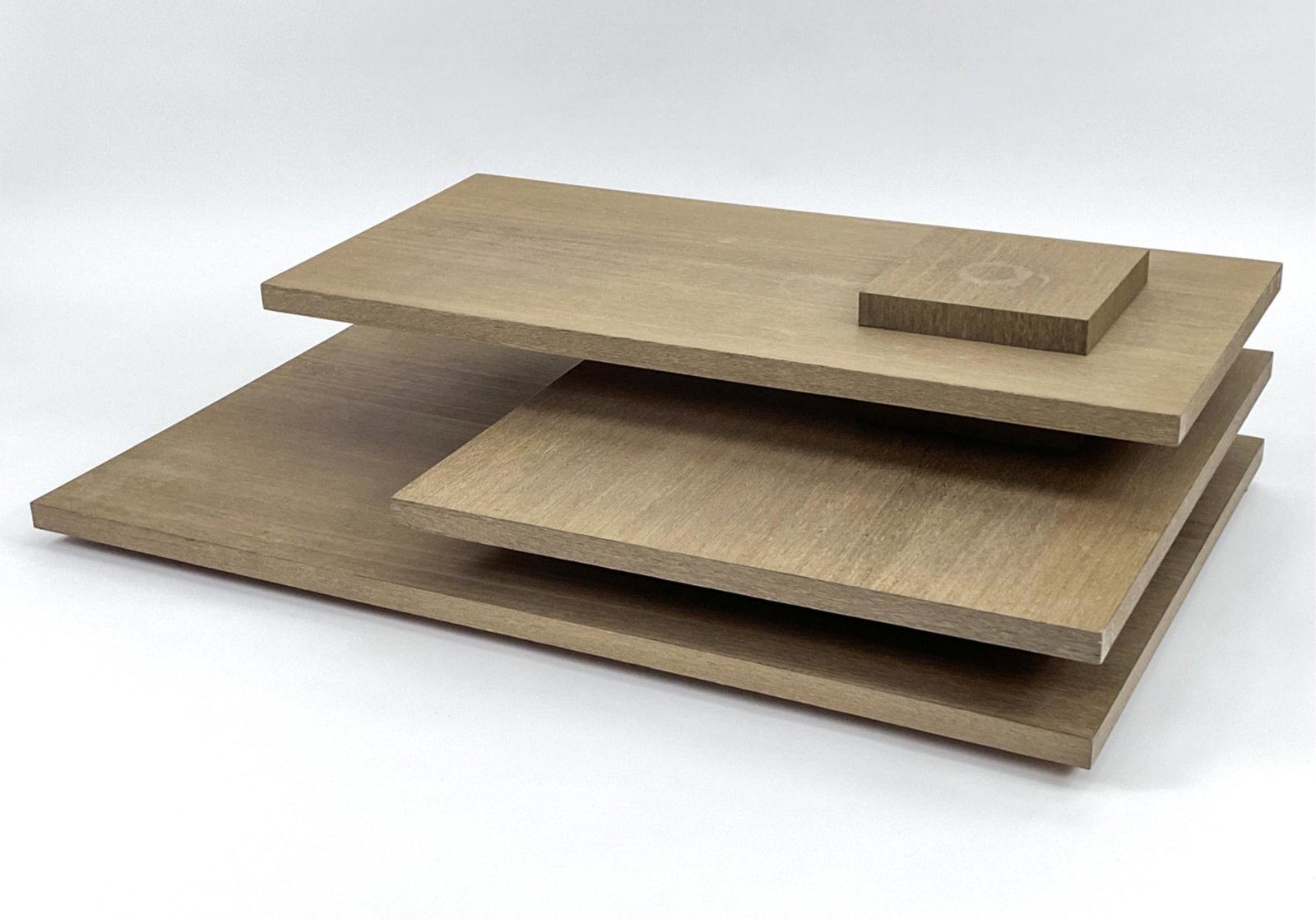 CONTEMPORARY THREE TIER CERUSED WOOD COFFEE TABLE (1 of 17)