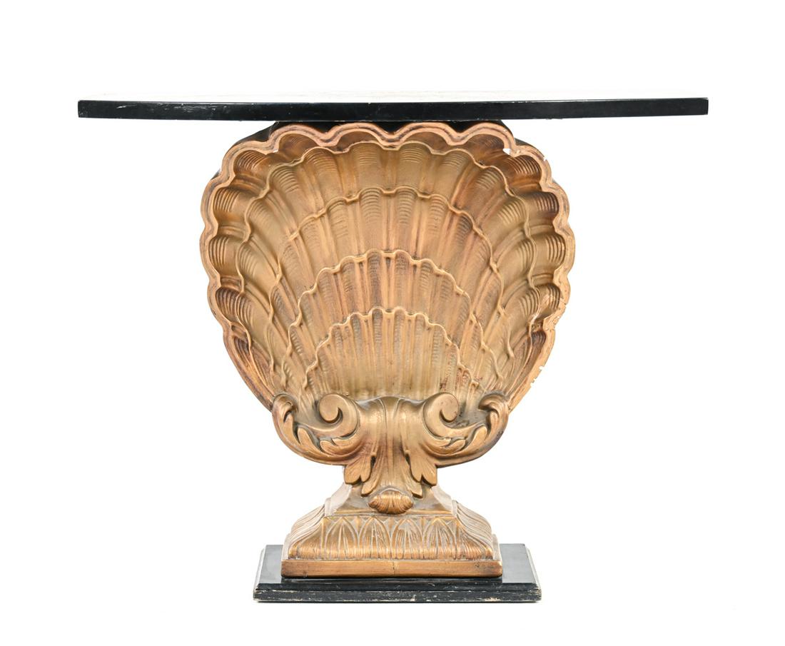 ATTR. GROSFELD HOUSE DEMILUNE SHELL CONSOLE (1 of 14)