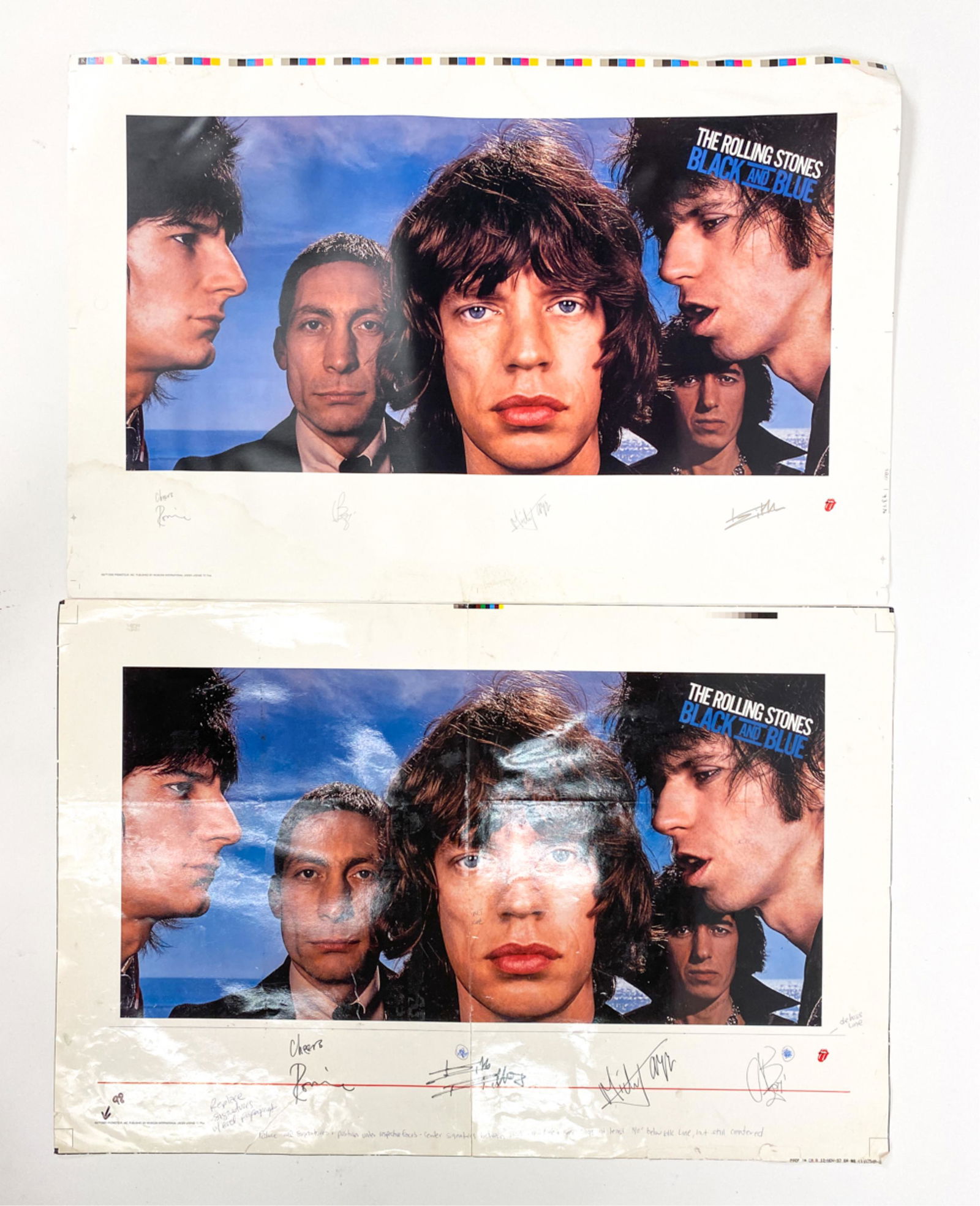 1998 ROLLING STONES AUTOGRAPHED MOCK UP & PRINT (1 of 10)