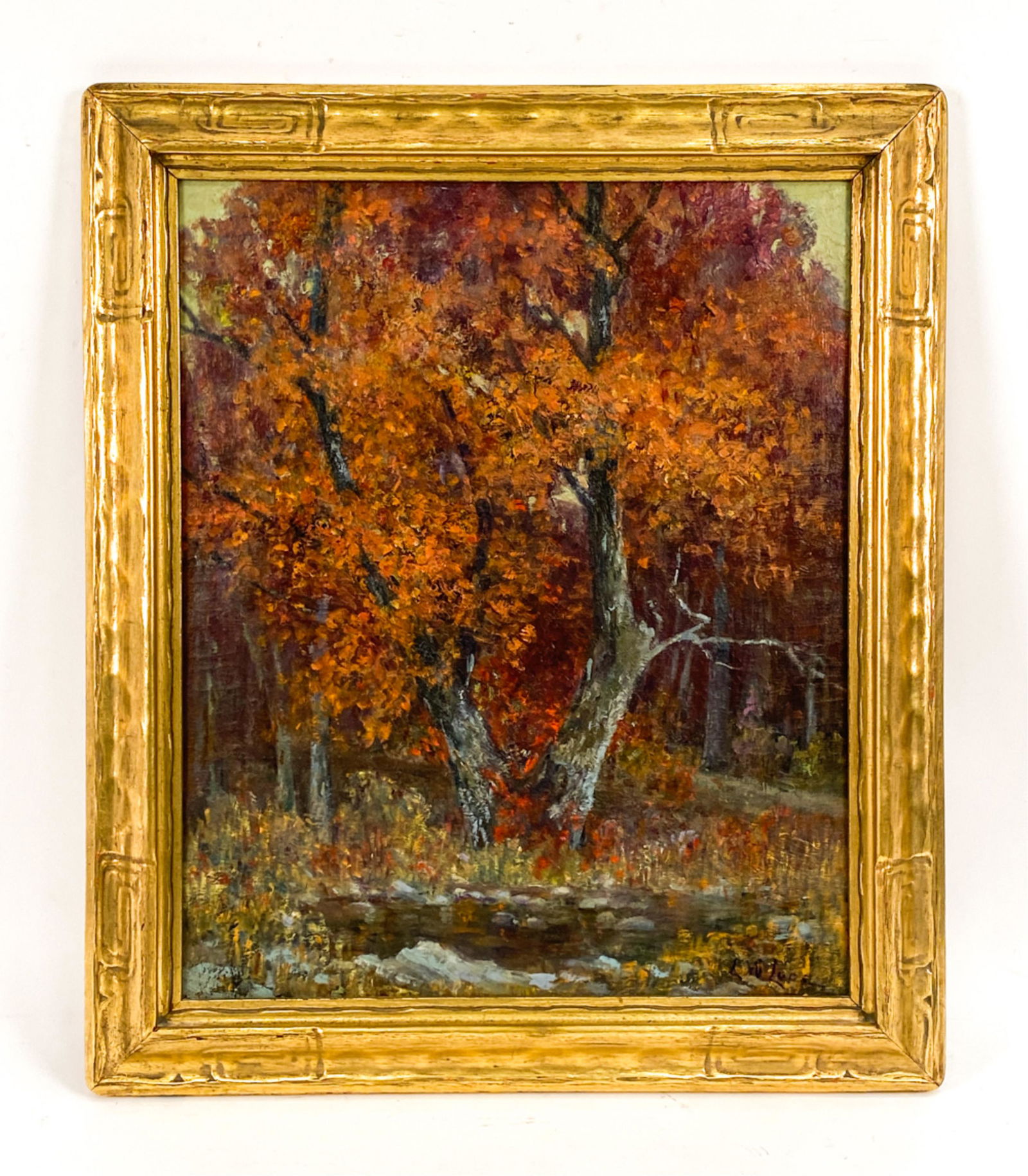 IMPRESSIONIST FALL LANDSCAPE O/C (1 of 9)