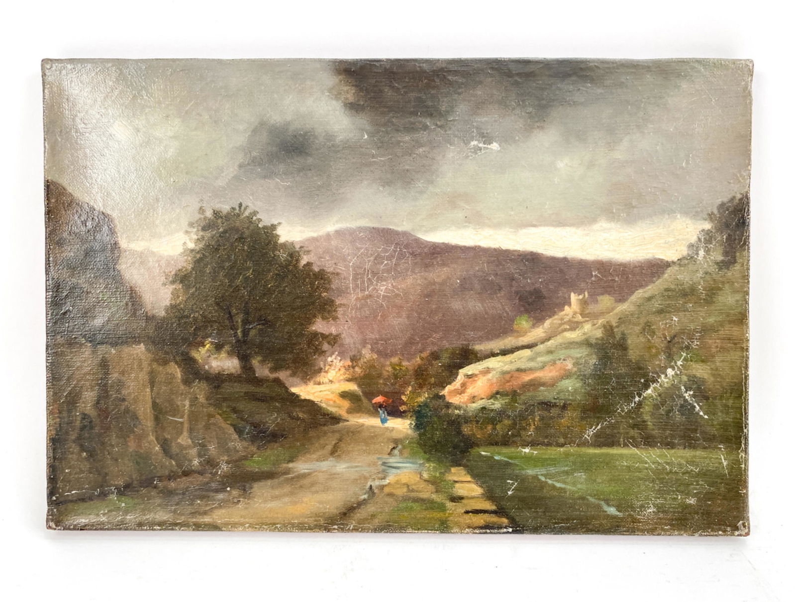 19TH C. FRENCH LANDSCAPE O/C (1 of 12)