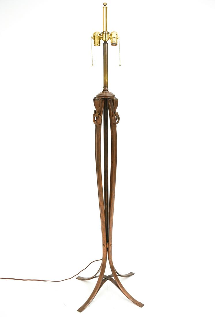 VINTAGE BRONZE FLOOR LAMP (1 of 13)