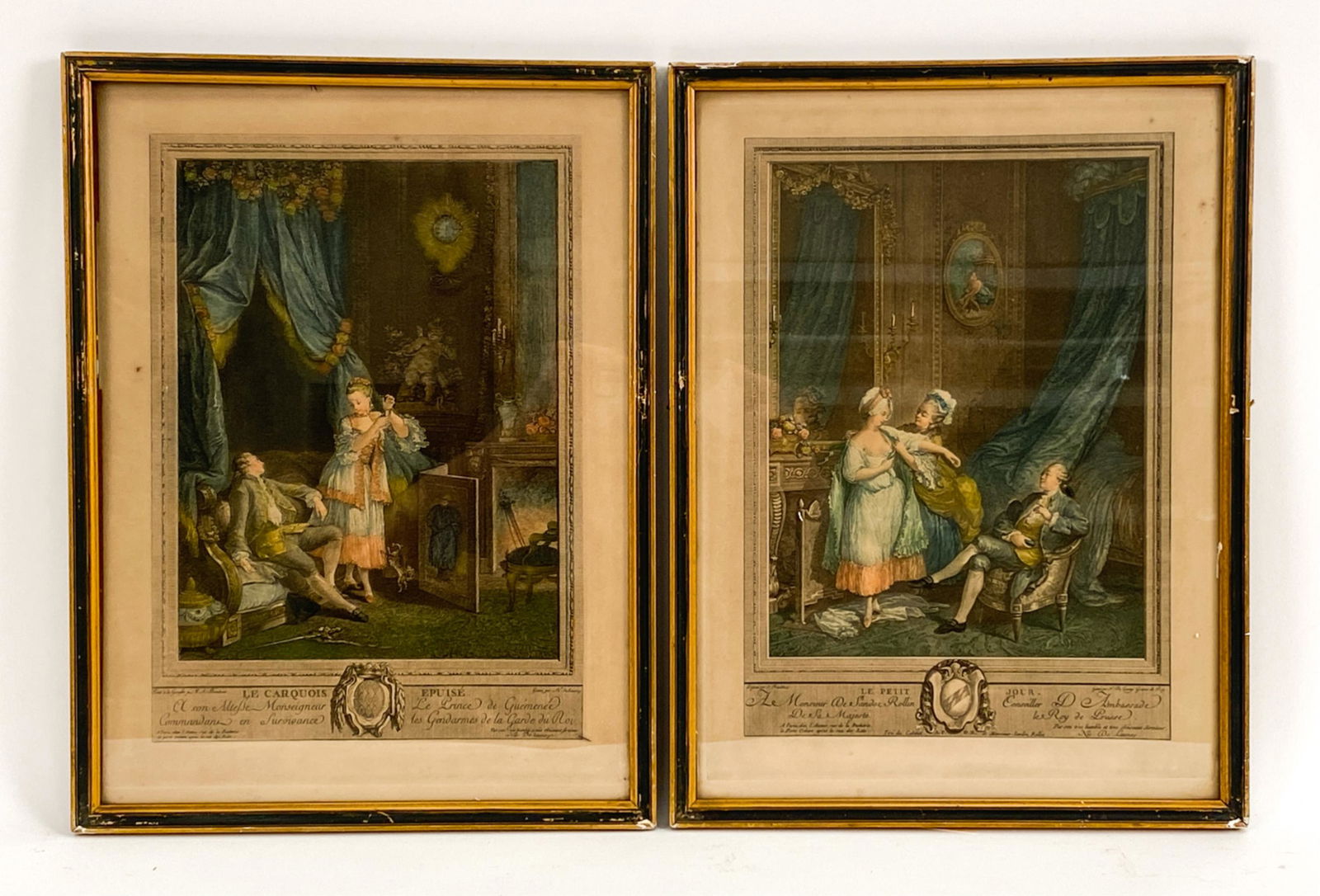 PAIR OF 19TH C. PRINTS AFTER 18TH C. (1 of 10)