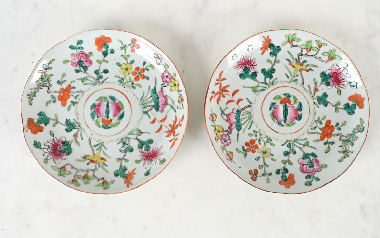 (2) ANTIQUE CHINESE PORCELAIN SMALL PLATES (1 of 13)