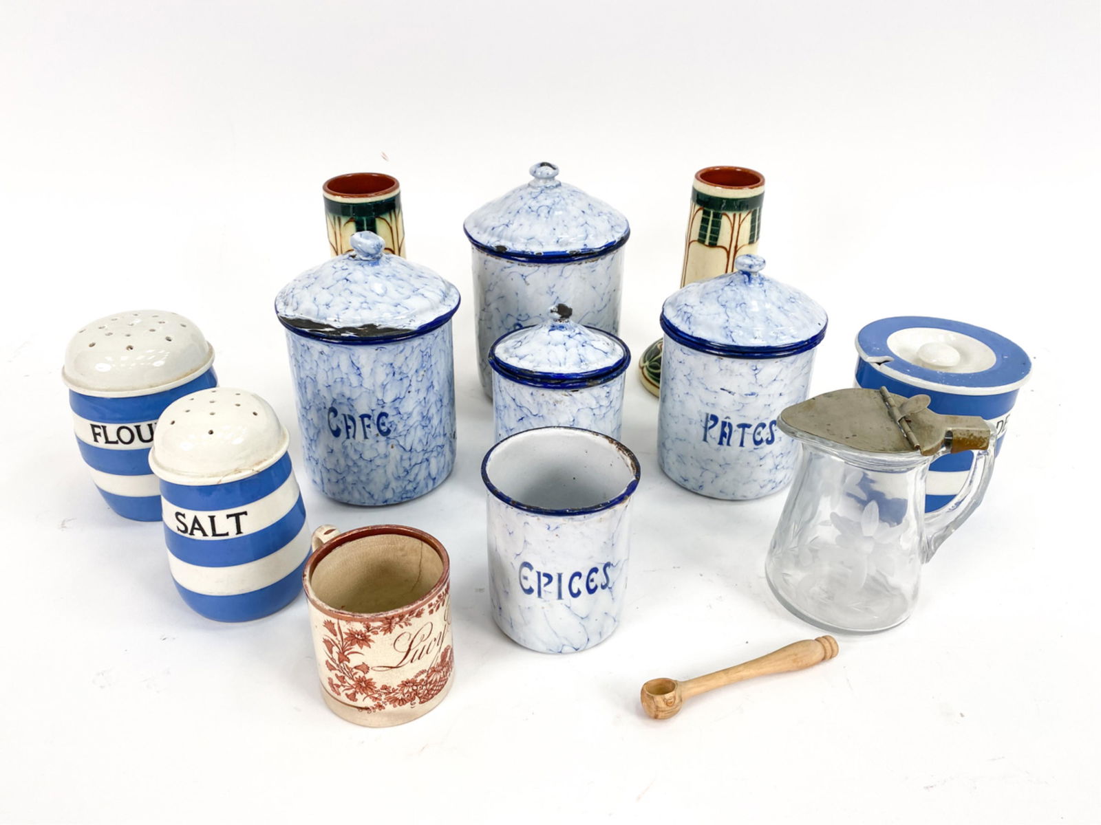 KITCHENWARE CANISTER GROUPING, ETC. (1 of 16)