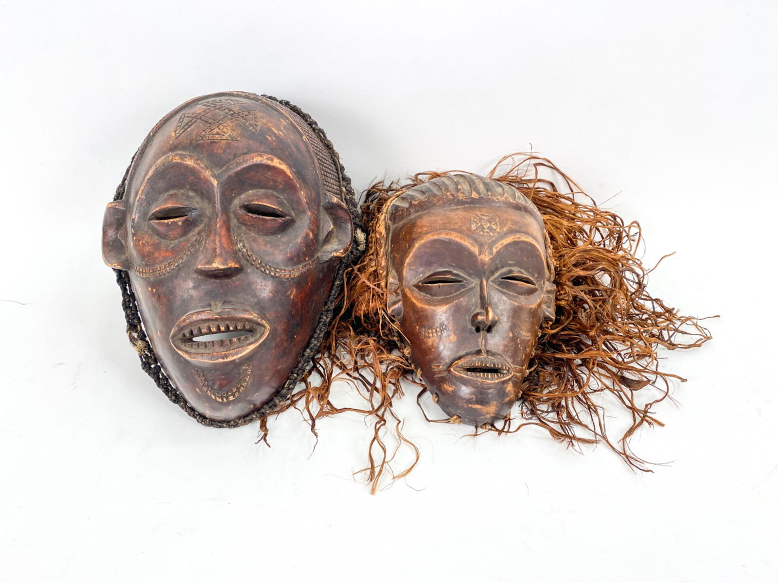 (2) VINTAGE AFRICAN MASKS (1 of 17)