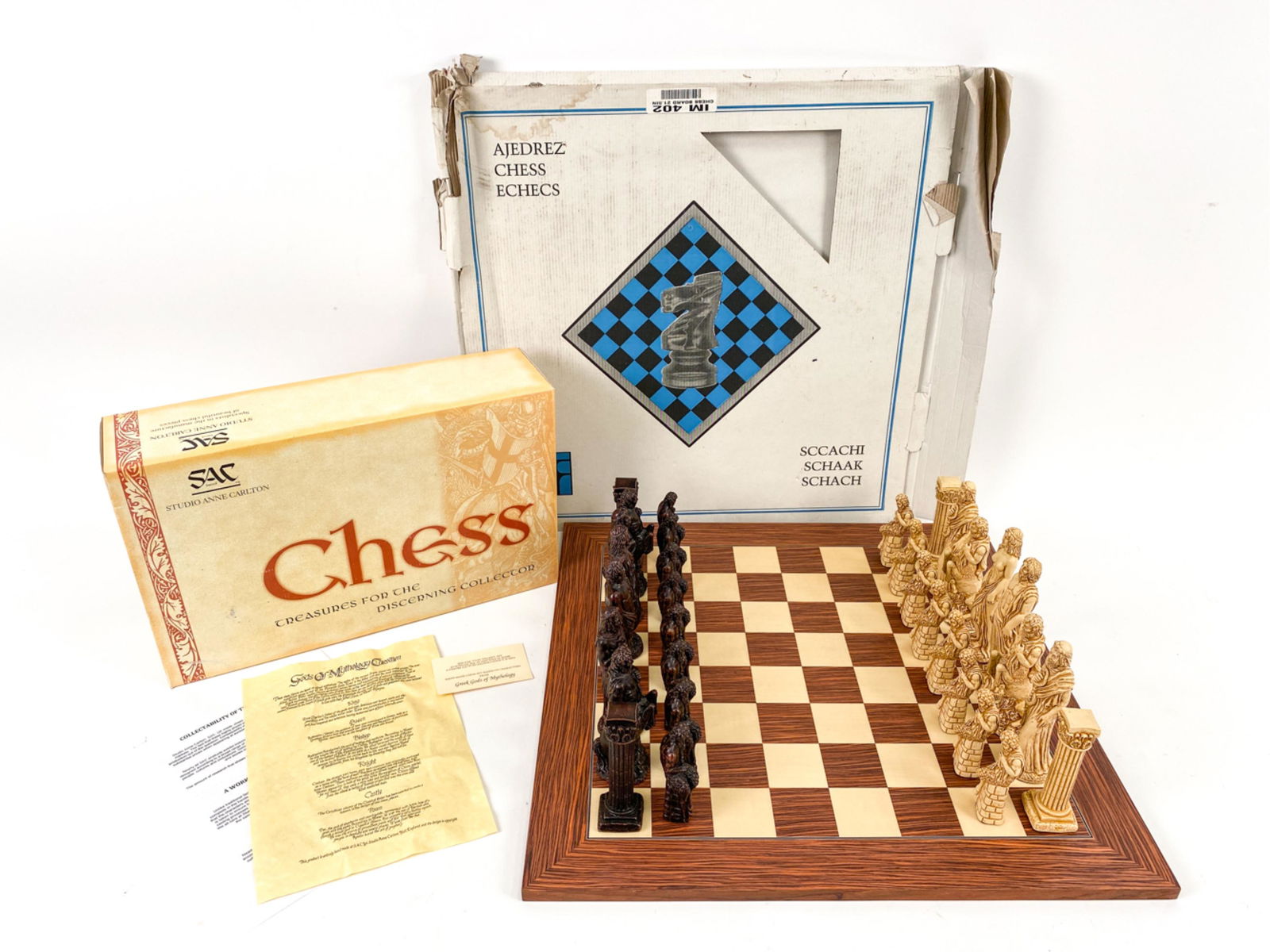 SAC MYTHOLOGY CHESS SET PLUS BOARD (1 of 9)