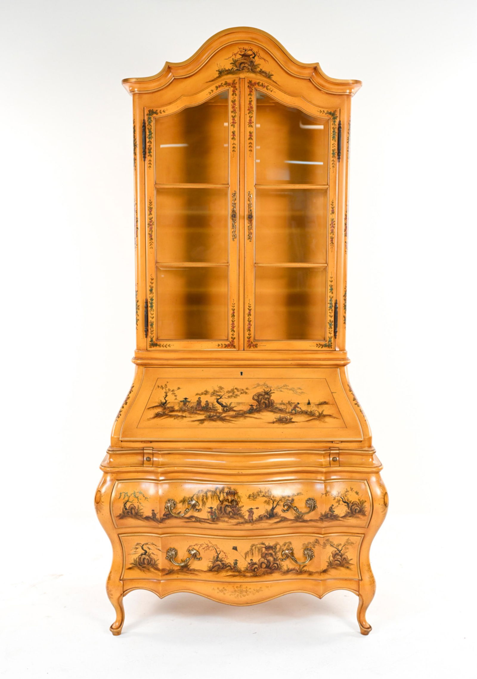 20TH C. ITALIAN CHINOISERIE SECRETARY CABINET (1 of 12)