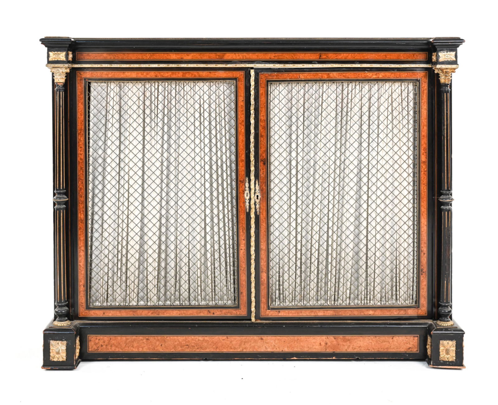 EMPIRE STYLE ORMOLU MOUNTED WIREWORK SIDEBOARD (1 of 13)