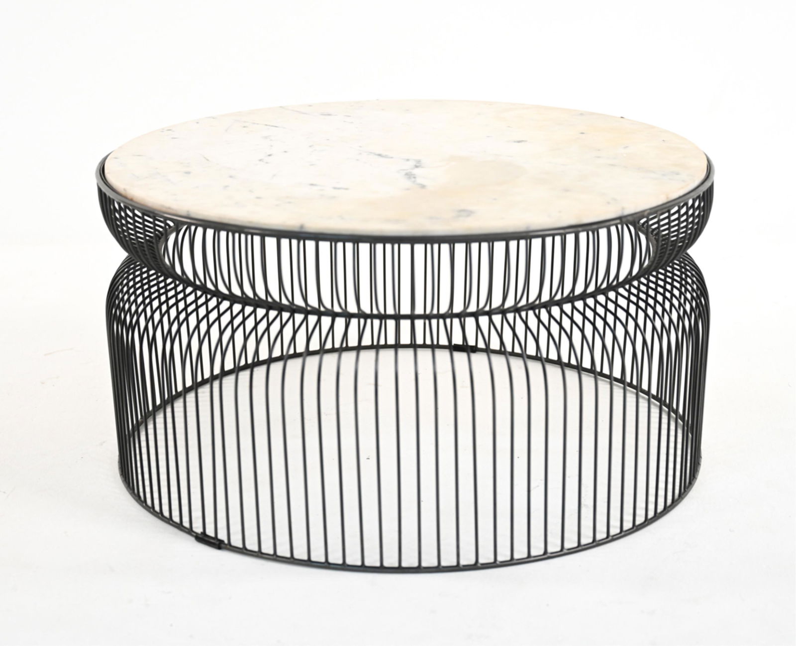 CONTEMPORARY WIRE & MARBLE COCKTAIL TABLE (1 of 8)