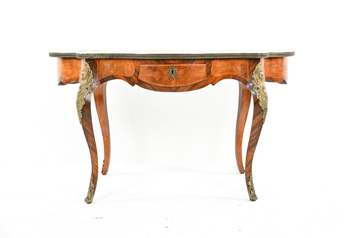 FRENCH MARQUETRY & ORMOLU WRITING TABLE (1 of 20)