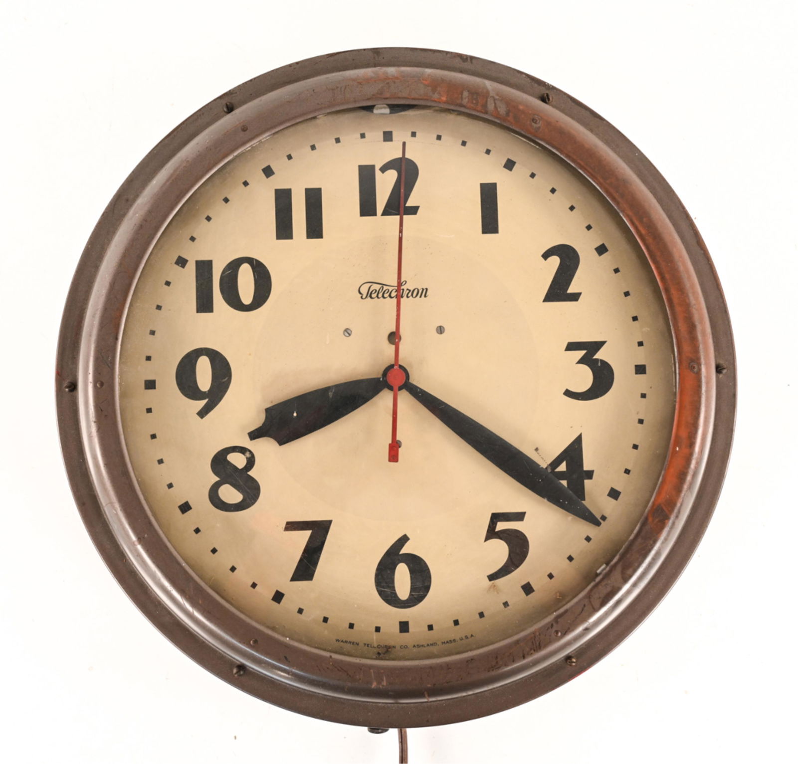 LARGE TELECHRON VINTAGE WALL CLOCK (1 of 14)