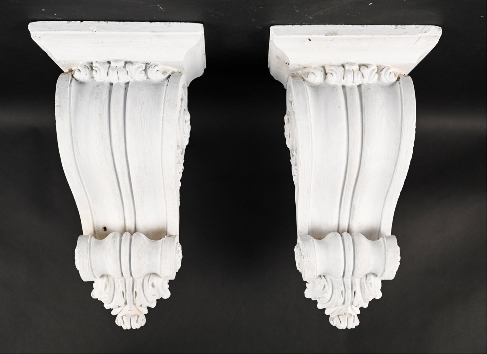 (2) PLASTER CLASSICAL ARCHITECTURAL CORBELS (1 of 15)