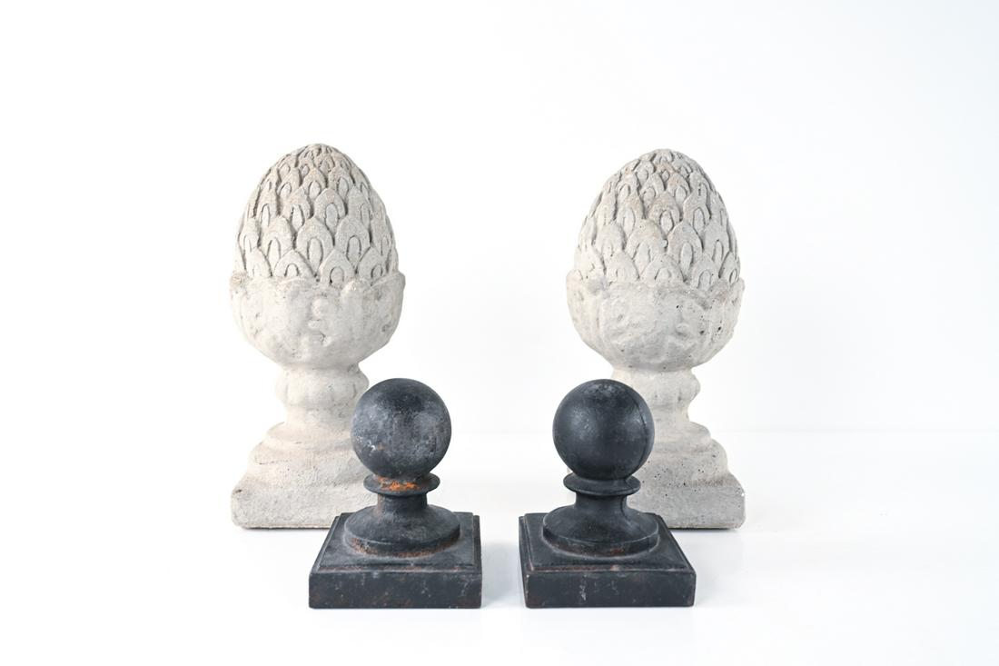 (2) PAIRS OUTDOOR FINIALS/GARNITURES (1 of 10)