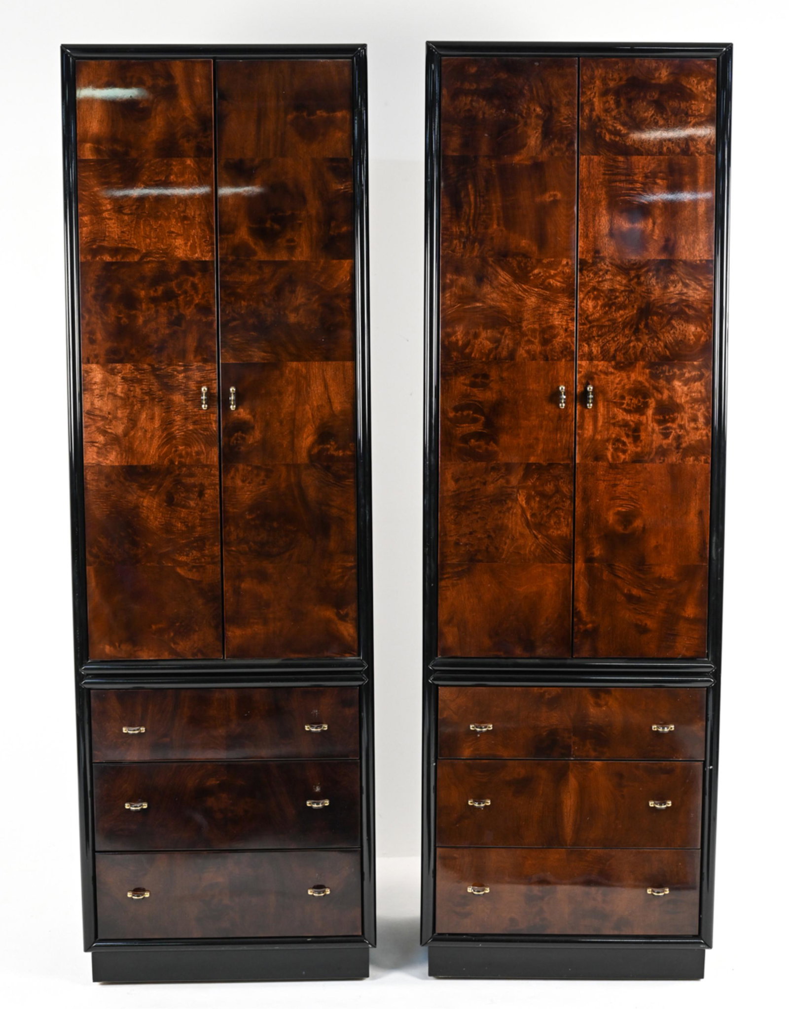 PAIR OF HENREDON SCENE III TALL CABINETS (1 of 17)