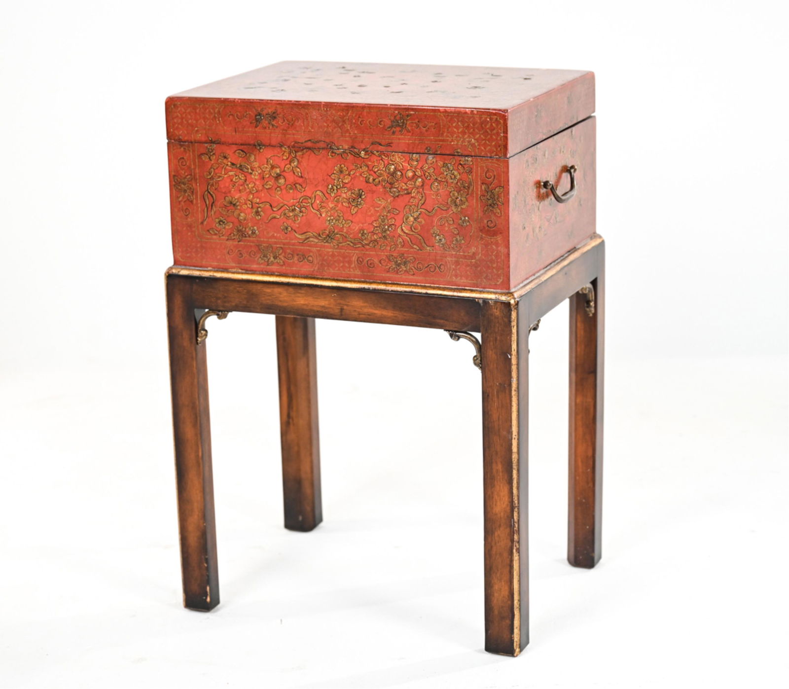 CHINOISERIE LACQUER BOX ON STAND (1 of 11)