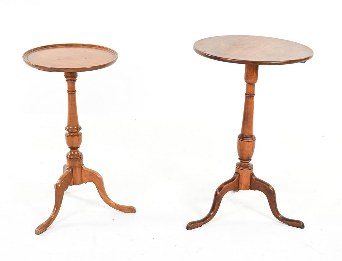 (2) 18TH C. QUEEN ANNE ACCENT/SIDE TABLES (1 of 9)