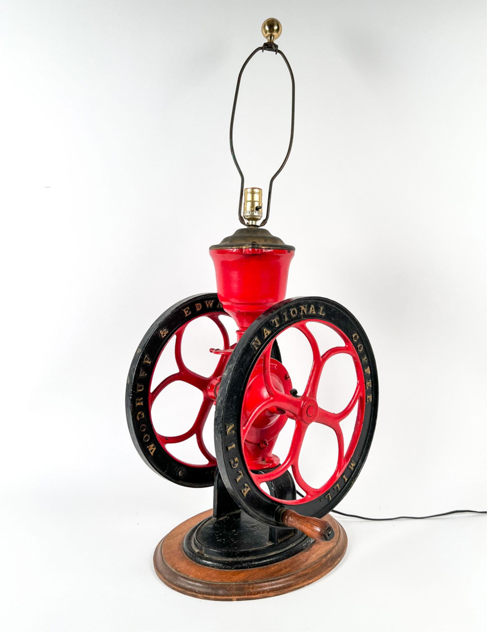 WOODRUFF & EDWARDS CO. COFFEE MILL, AS LAMP (1 of 11)