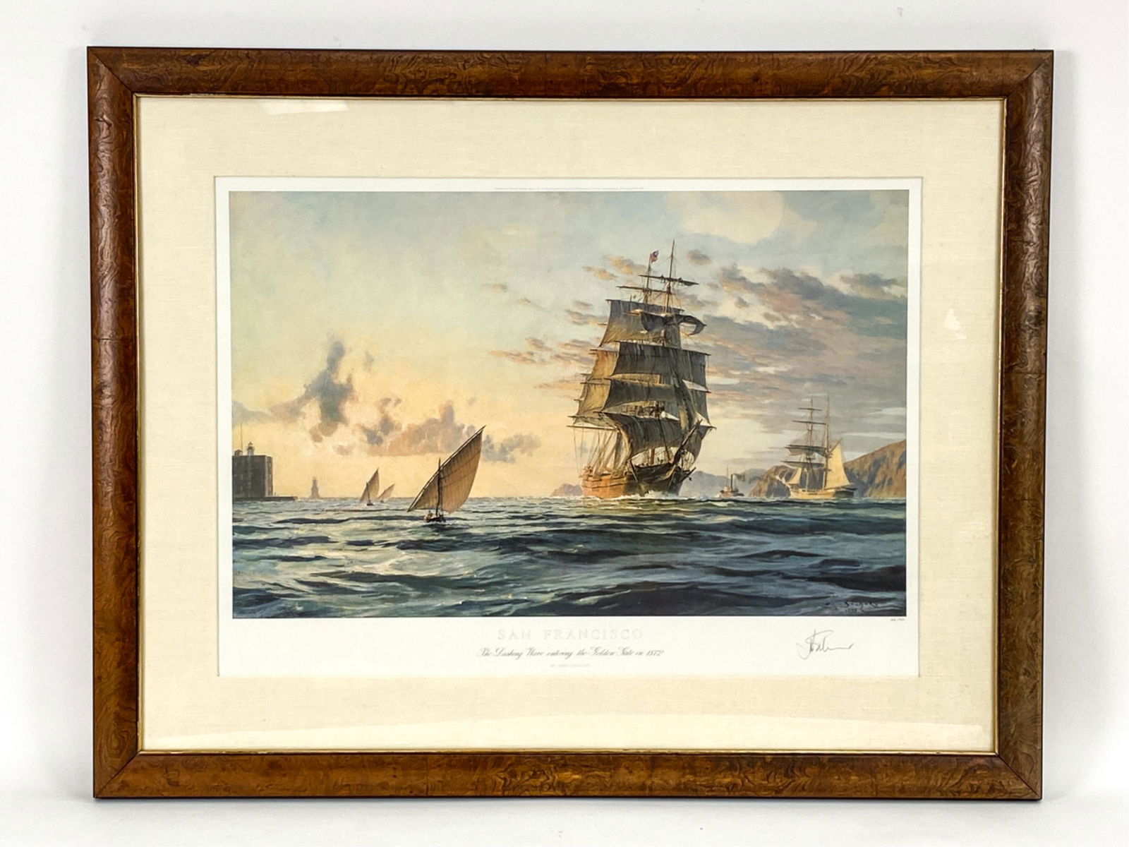 JOHN STOBART SIGNED PRINT, SAN FRANCISCO (1 of 10)