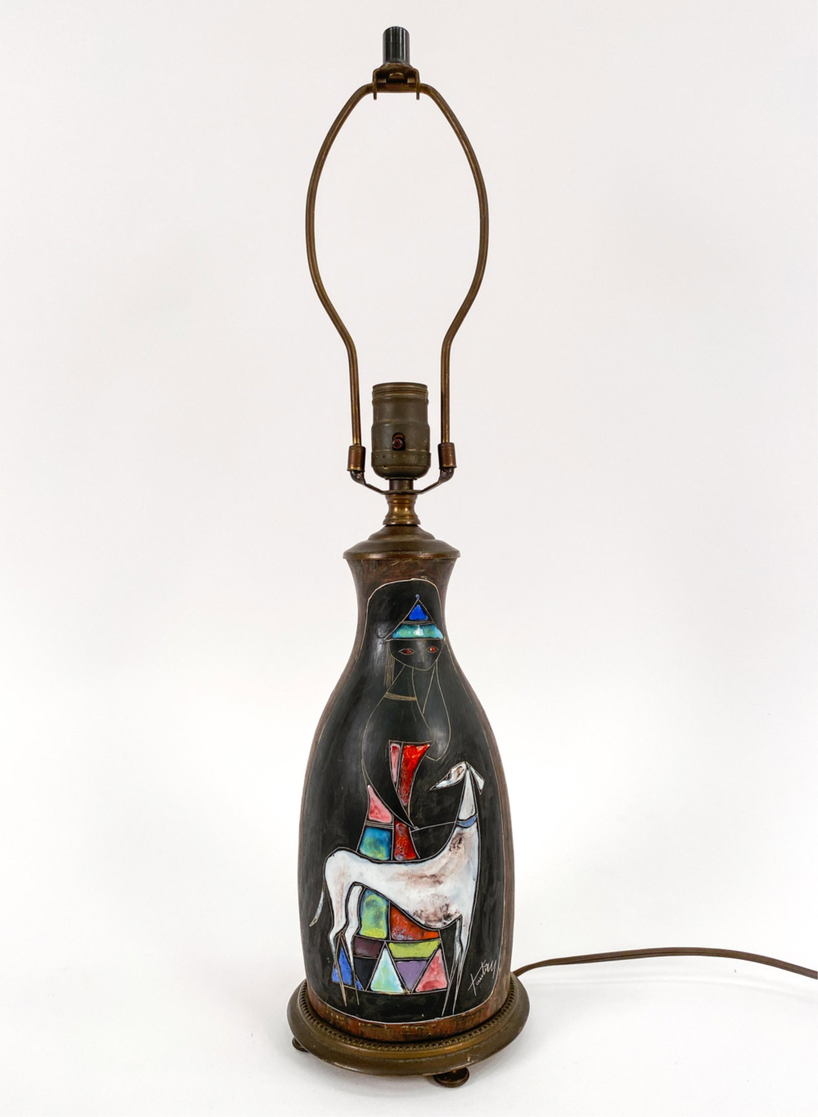 MARCELLO FANTONI CERAMIC LAMP (1 of 11)