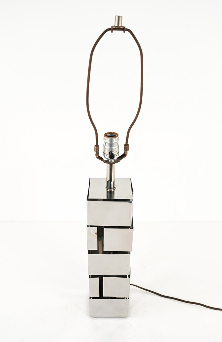CURTIS JERE FOR LAUREL CHROME TABLE LAMP C. 1970'S (1 of 10)