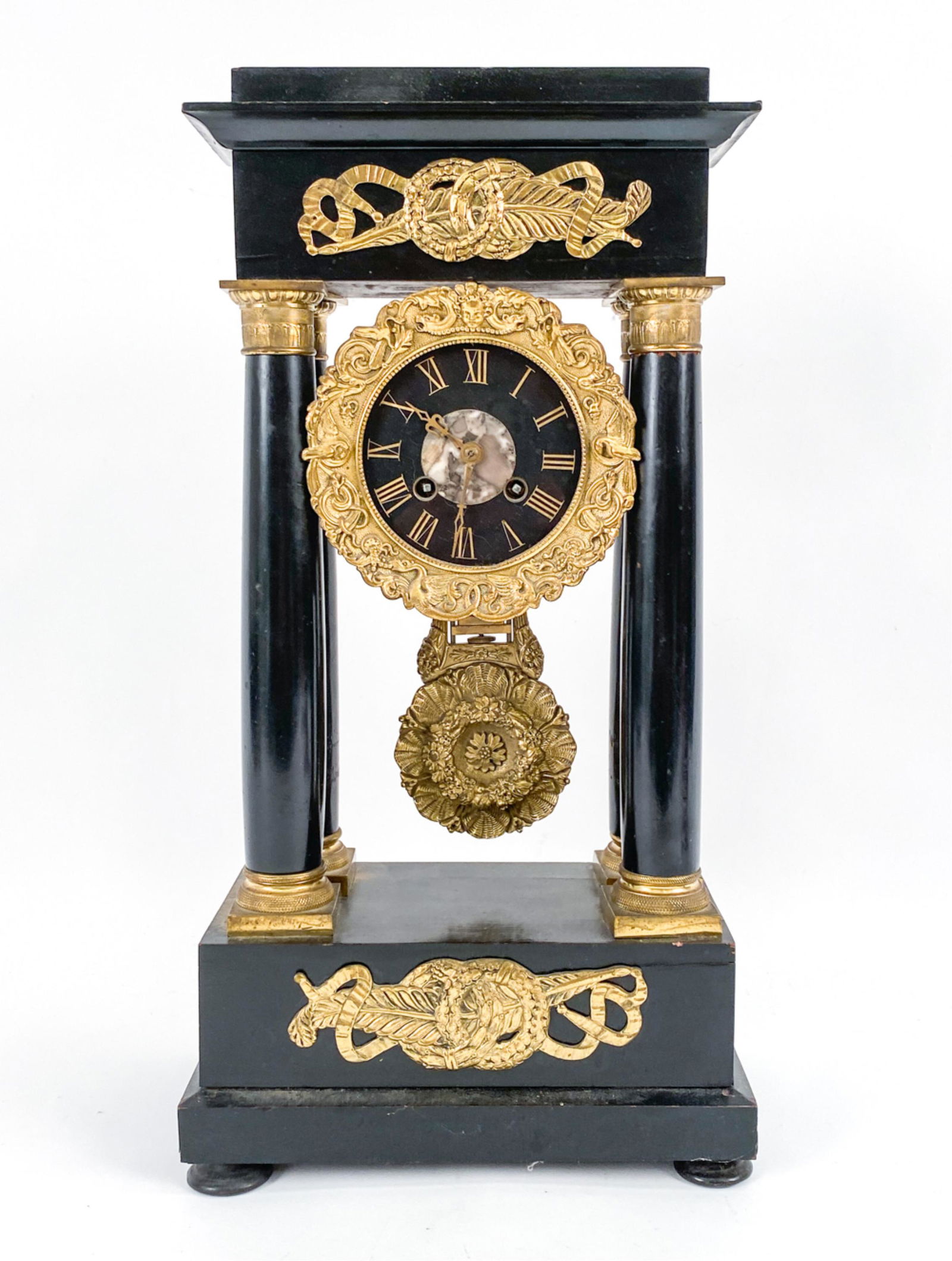 JAPY FRERES FRENCH EMPIRE MANTEL CLOCK (1 of 13)
