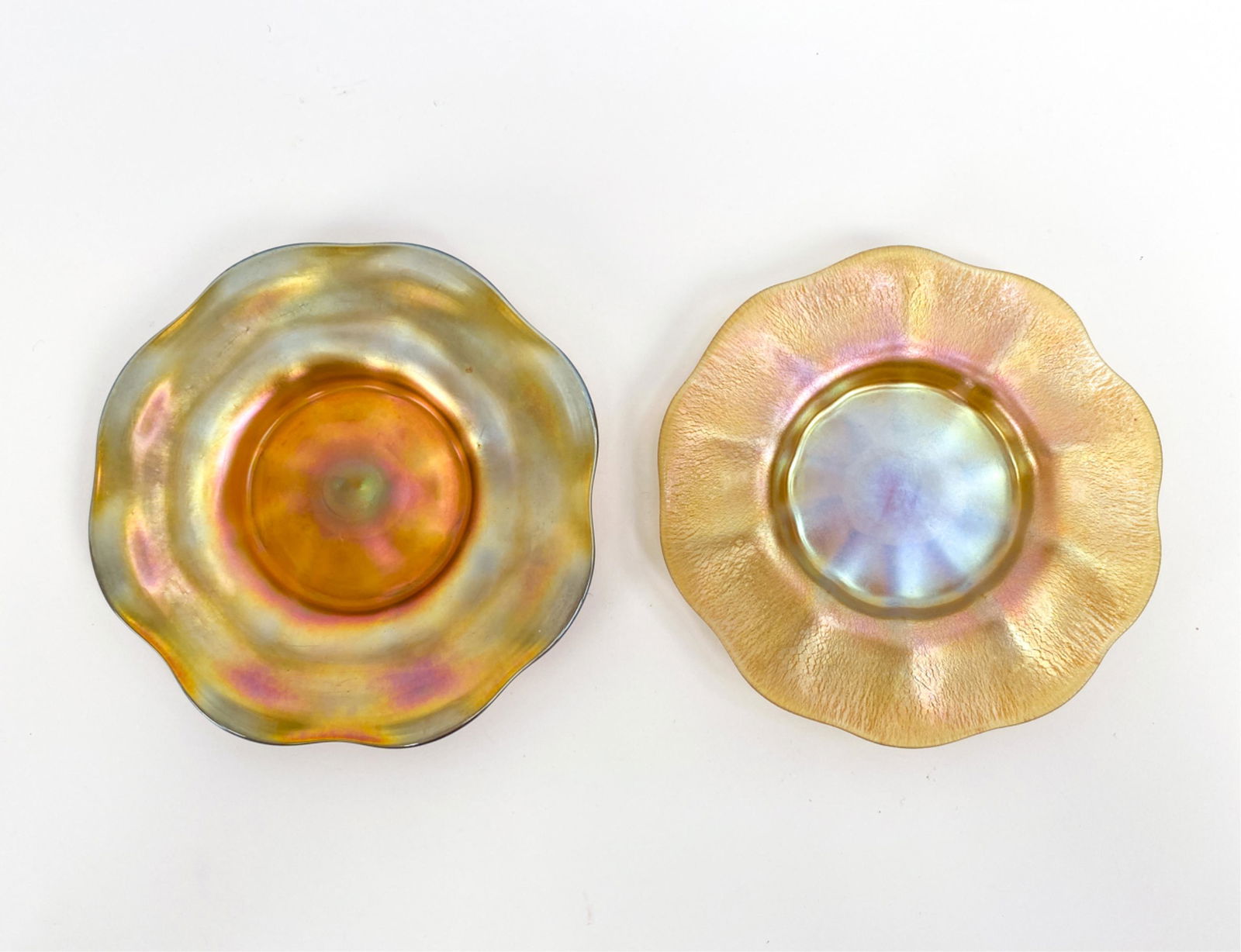 (2) LOUIS COMFORT TIFFANY FAVRILE GLASS DISHES (1 of 9)