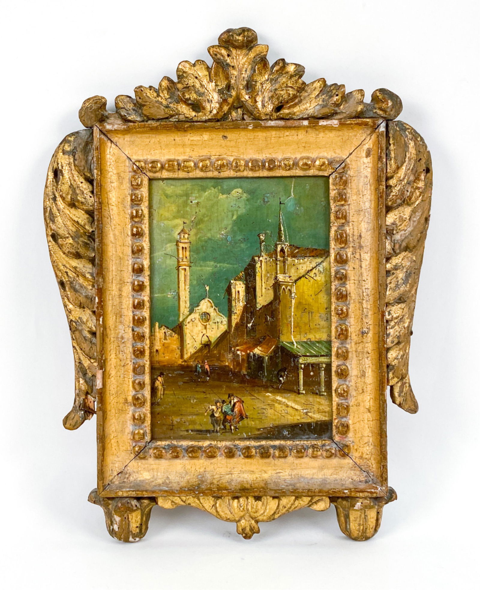 GRAND TOUR VIEW OF VENICE W/ FAUX GILDED FRAME (1 of 10)