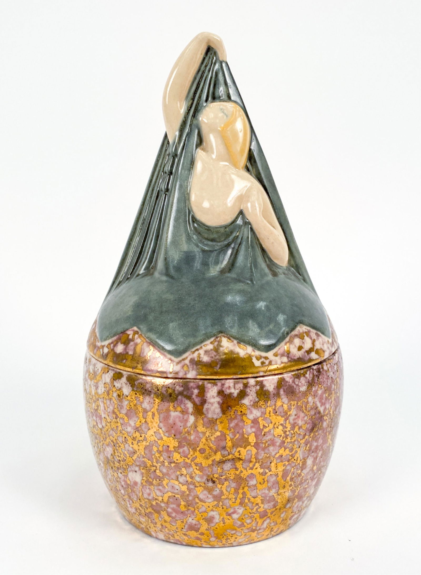 FRENCH ART DECO CERAMIC LIDDED BOWL (1 of 14)