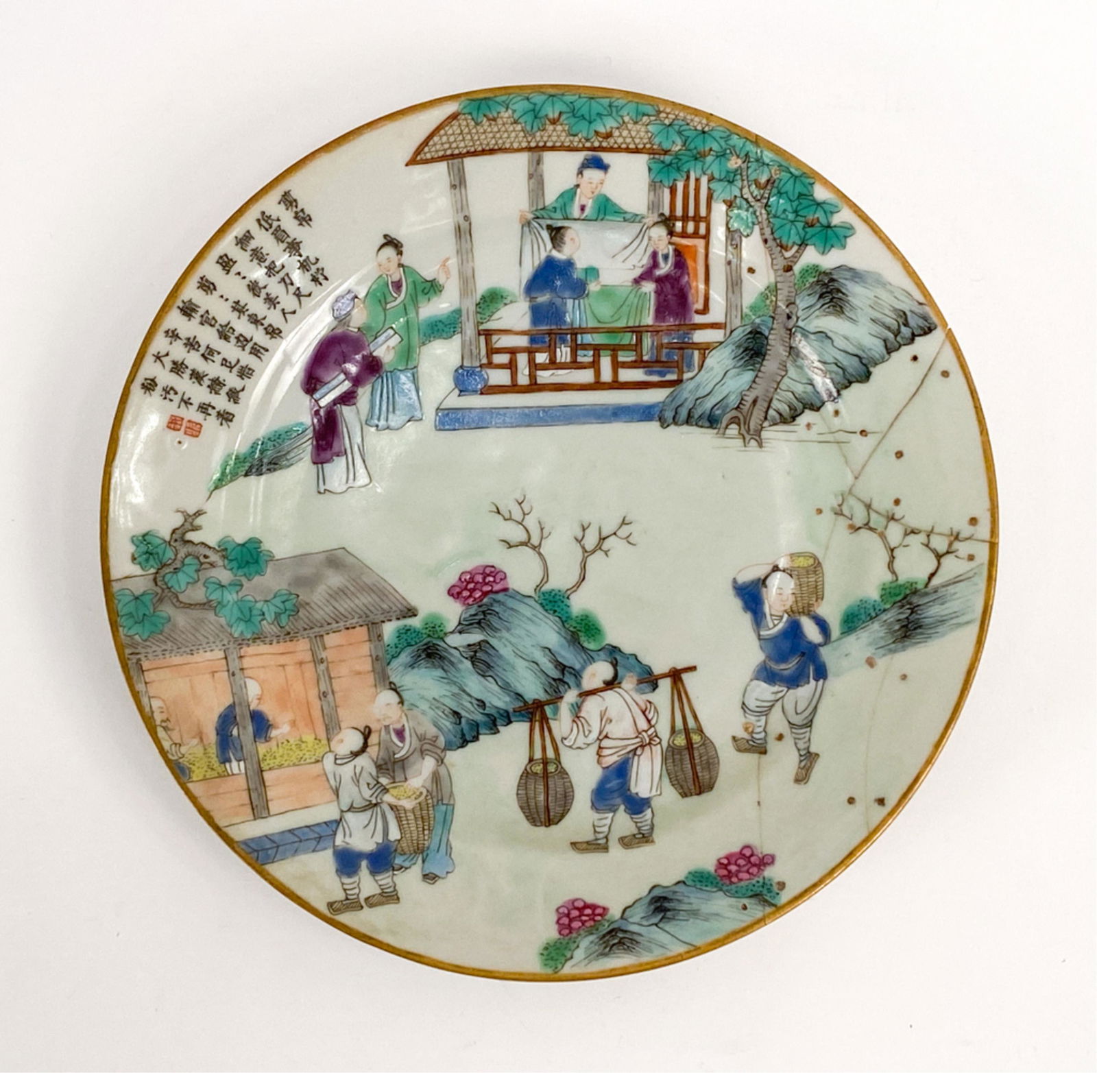 ANTIQUE CHINESE PORCELAIN PLATE (1 of 8)