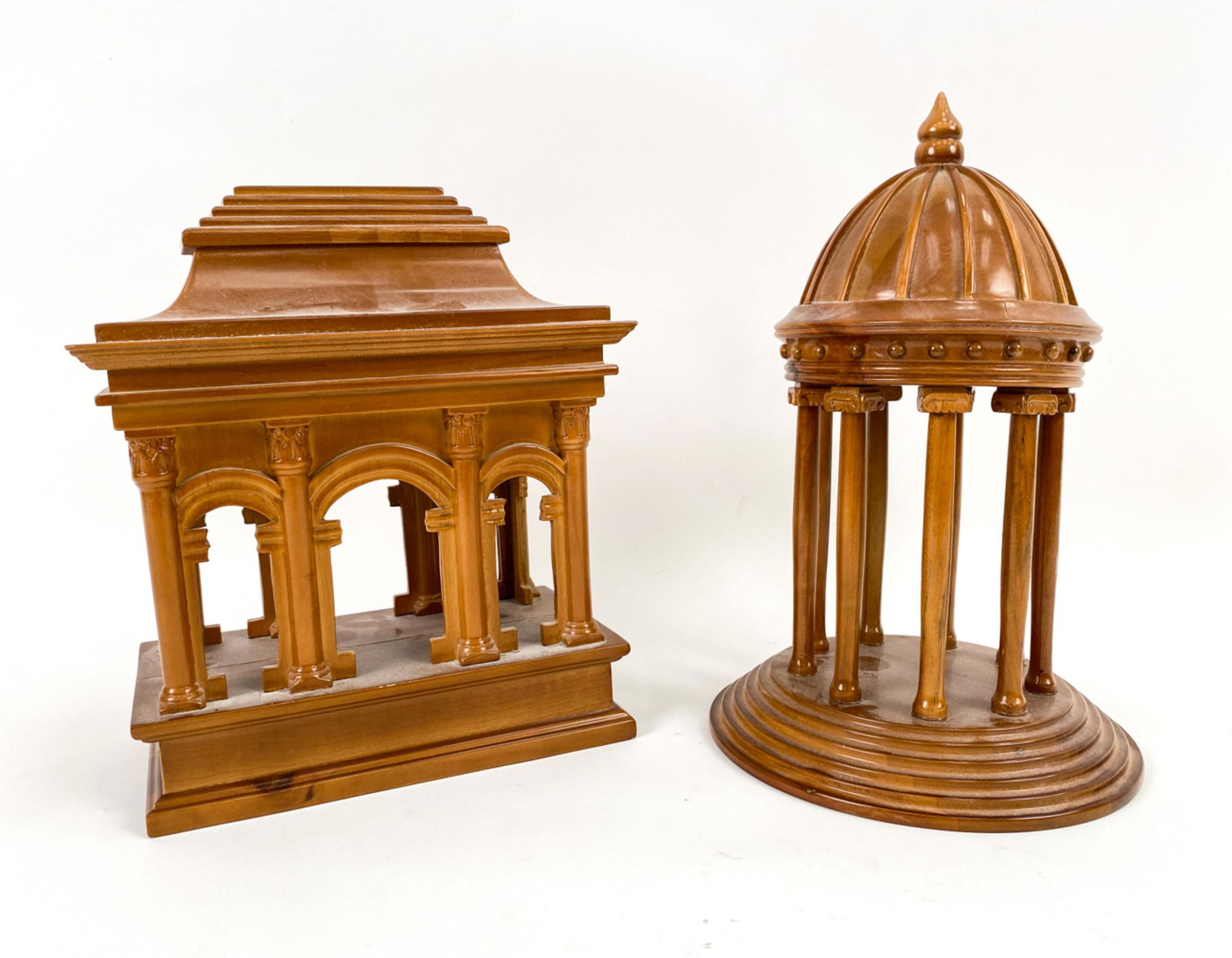(2) GLOBAL VIEWS WOODEN CLASSICAL ARCHITECTURE (1 of 14)