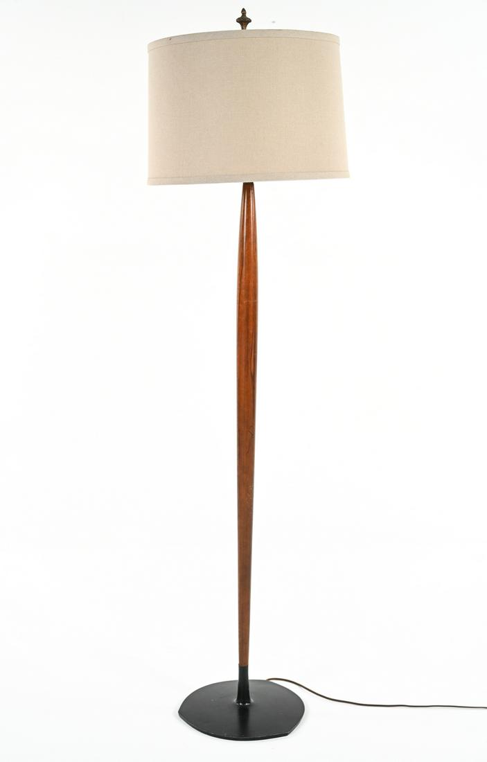 MID-CENTURY WALNUT FLOOR LAMP (1 of 5)