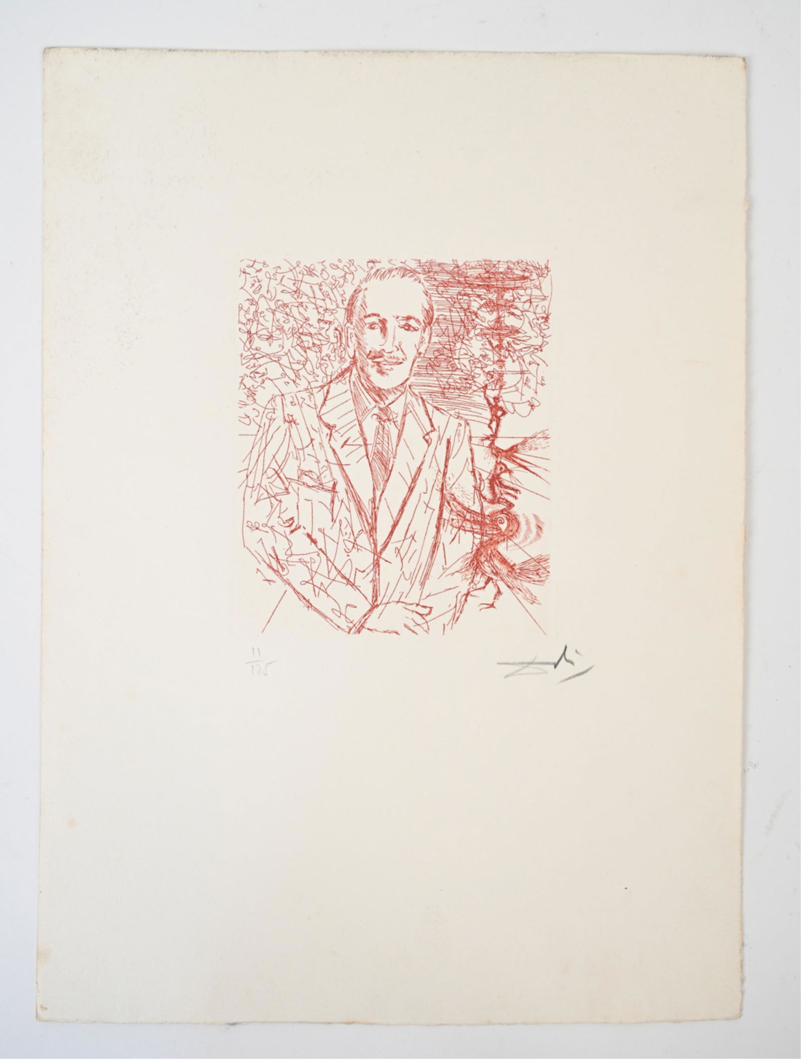 SALVADOR DALI LTD. ED. SIGNED WALT DISNEY PORTRAIT (1 of 11)