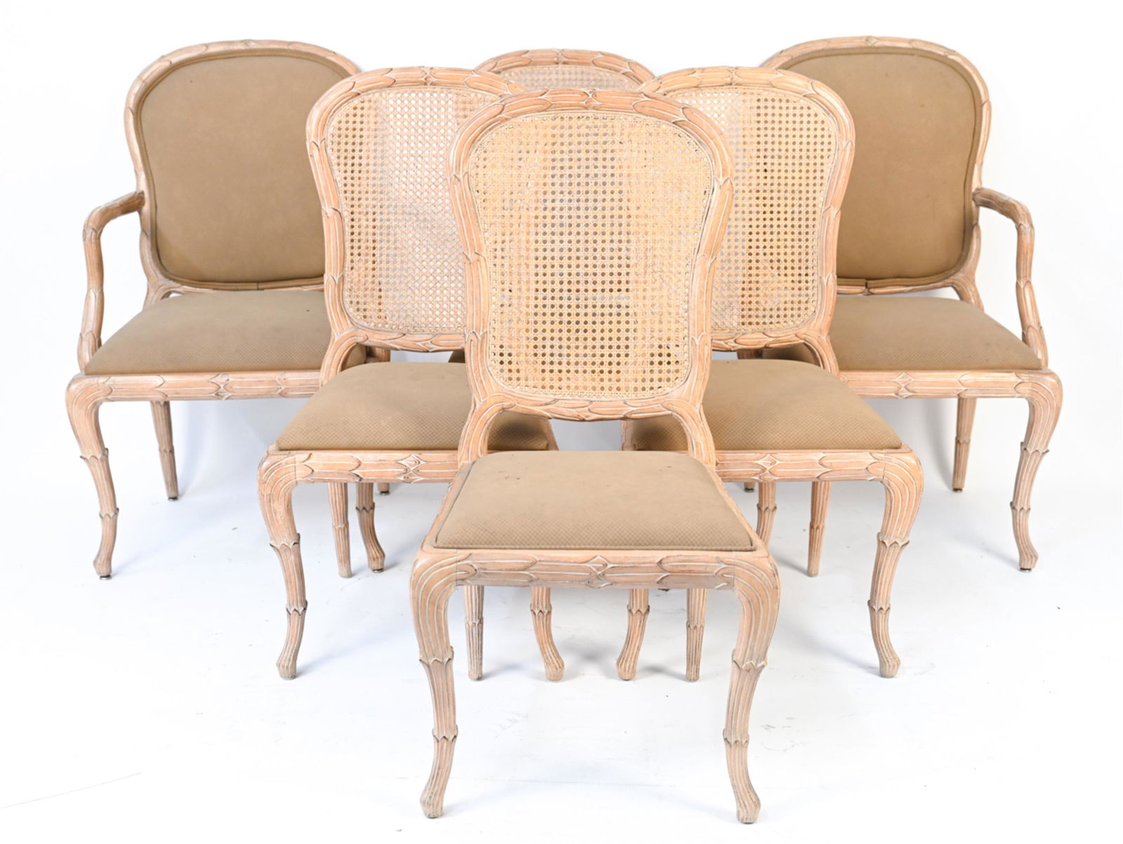 (6) MANNER OF SERGE ROCHE PALMATE FAUX BOIS CHAIRS (1 of 17)